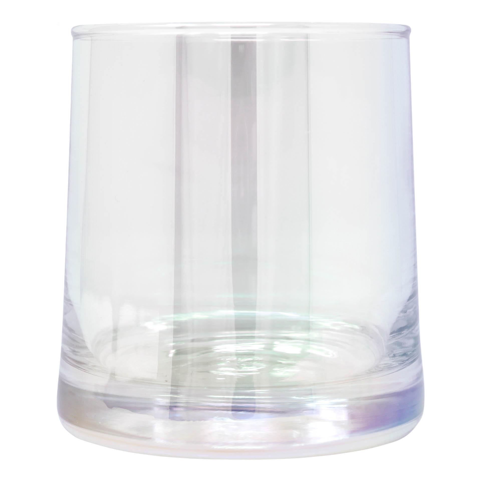 Glass Candle Jar Iridescent 270 ml