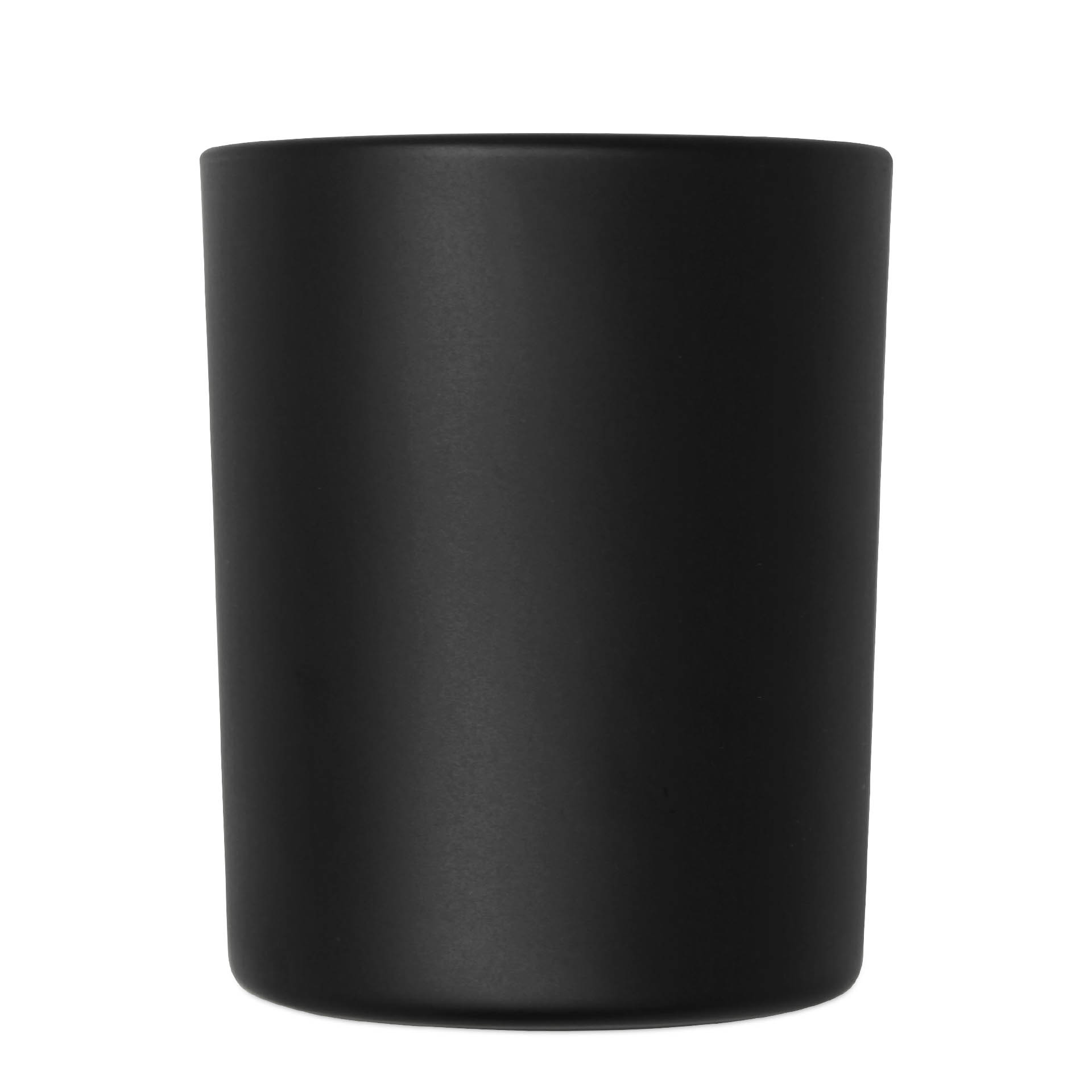 Glass Candle Jar Black Matte 200 ml