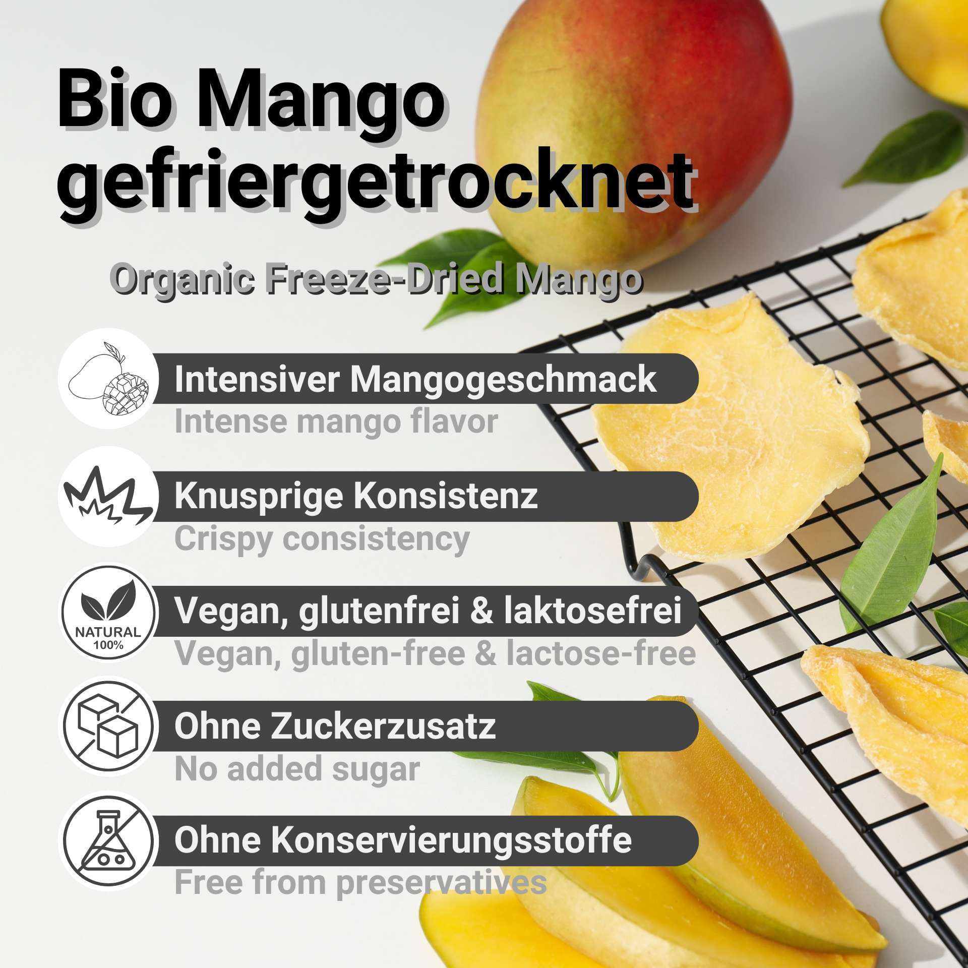 Organic Freeze-Dried Mango