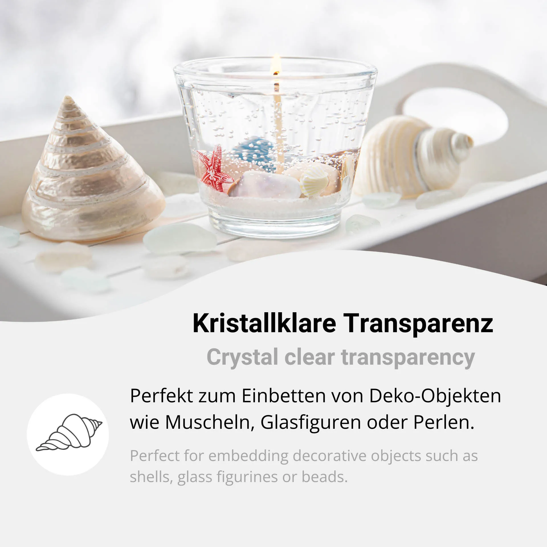 Kerzen-Gel transparent kaufen » Kristallklares Kerzenwachs