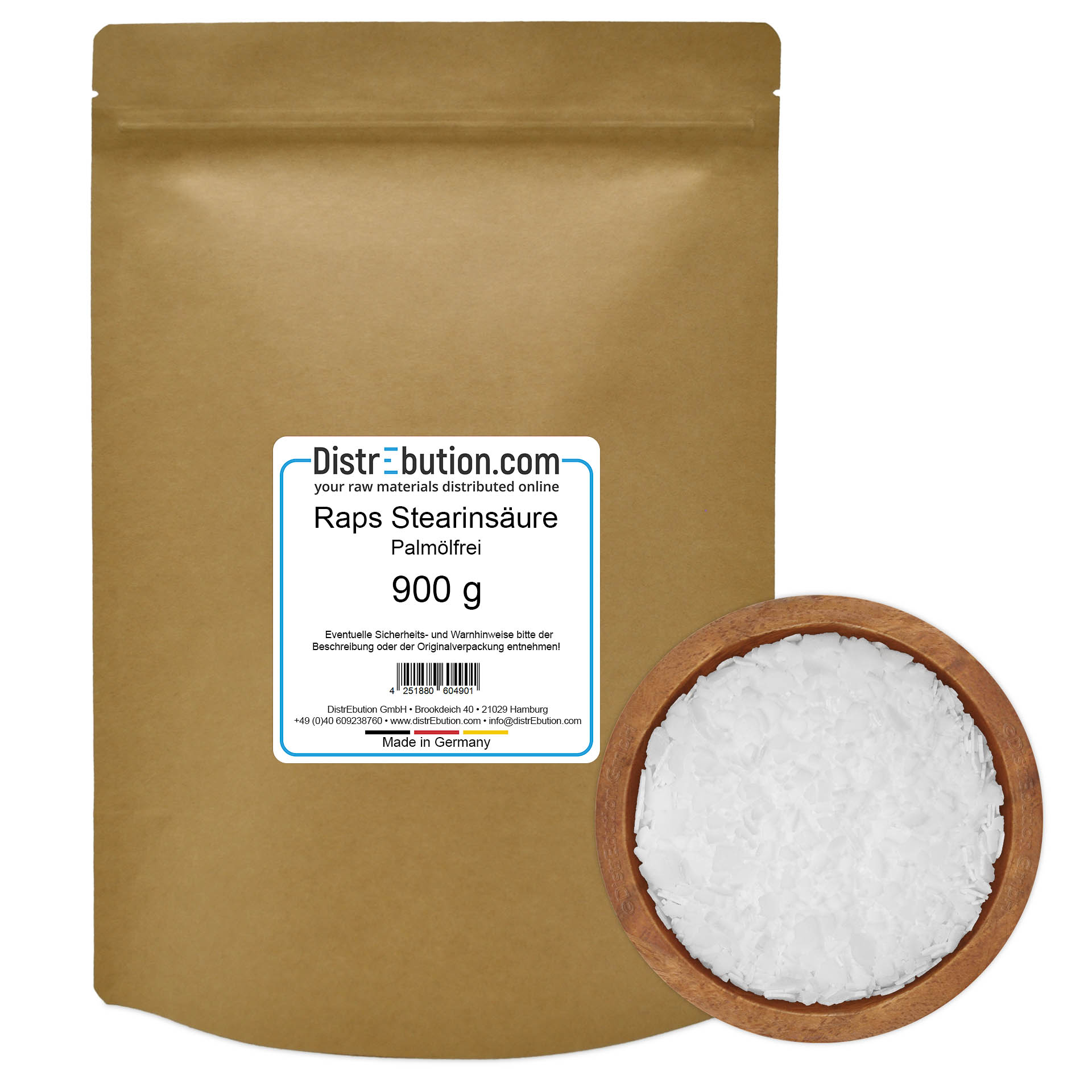 Rapeseed stearic acid palm oil free 900 g
