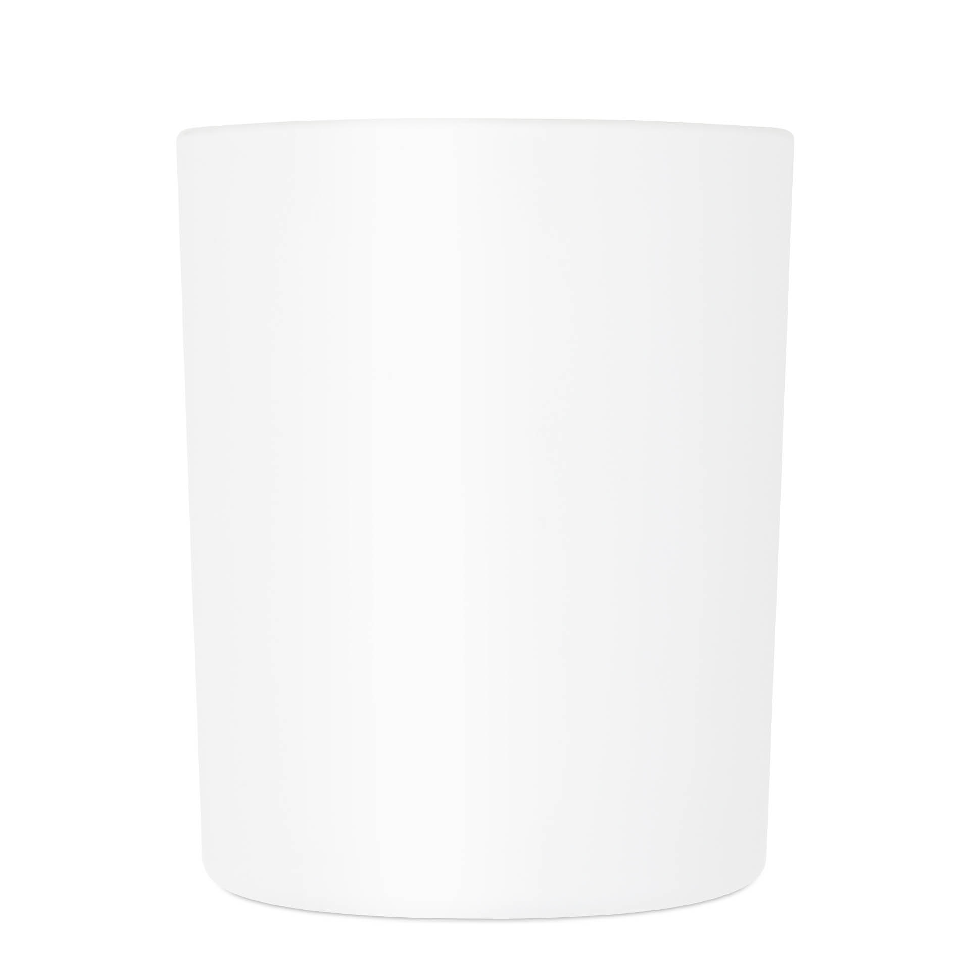 Glass Candle Jar White Matte 200 ml
