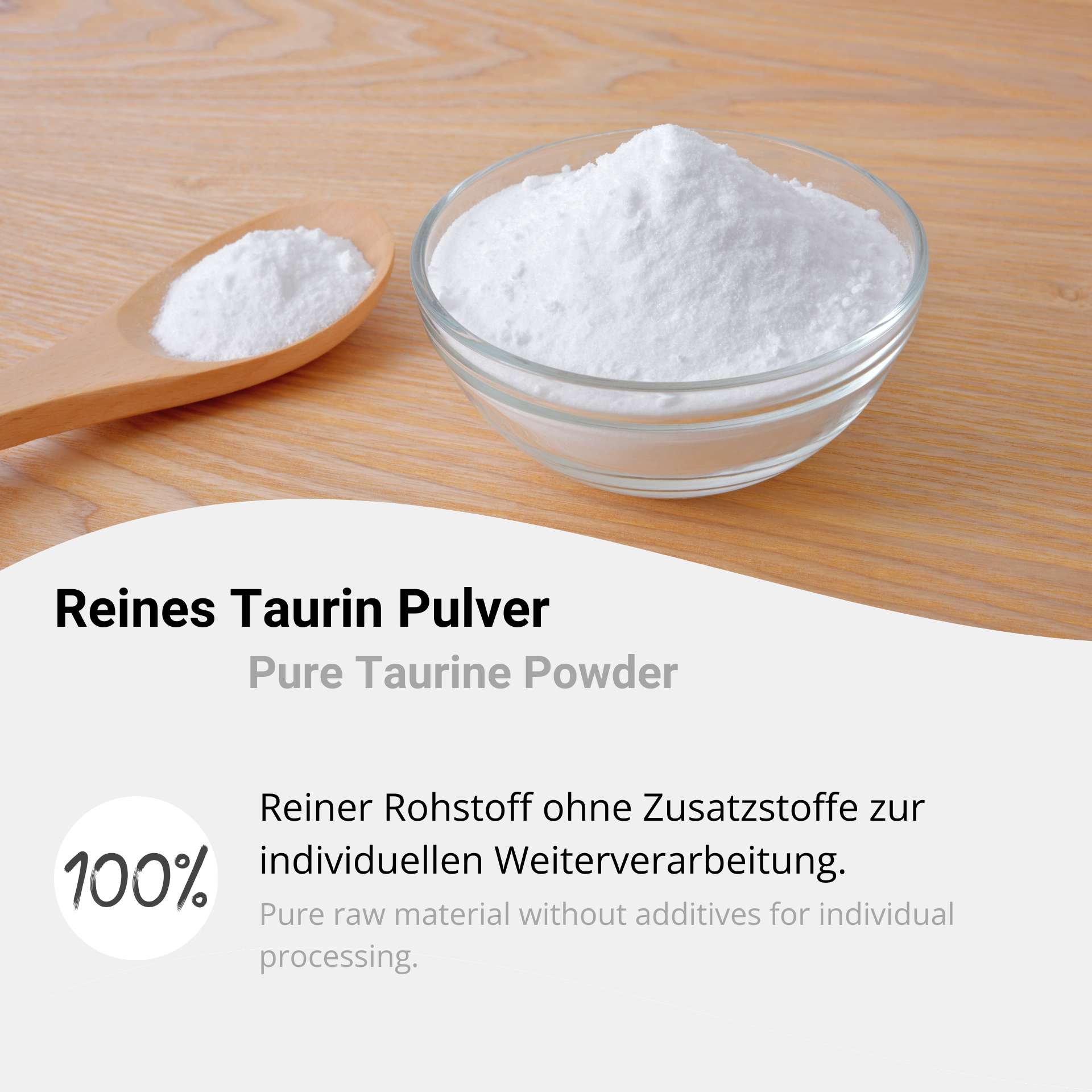 Pure taurine powder