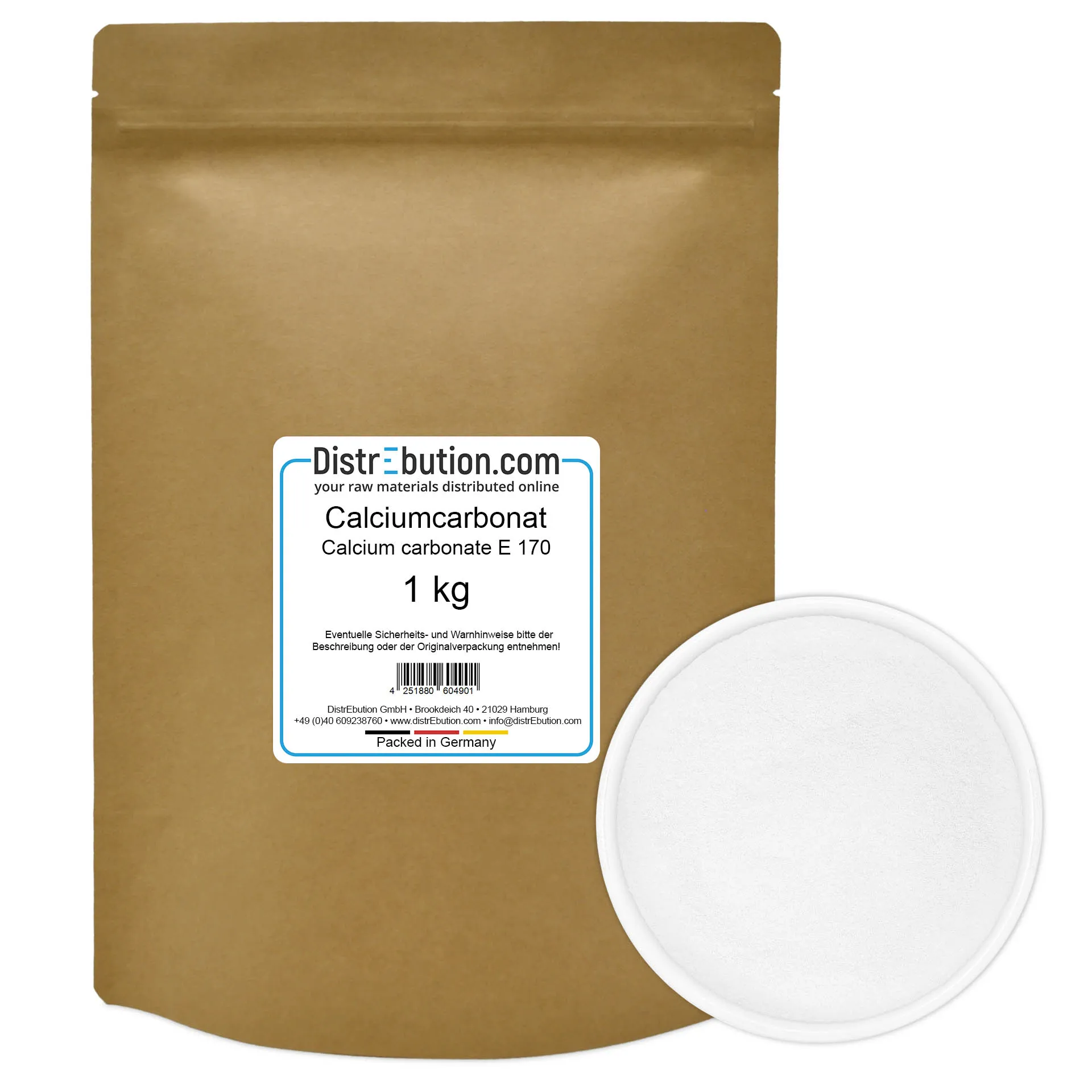 Calcium carbonate E 170 Food Grade 1 kg