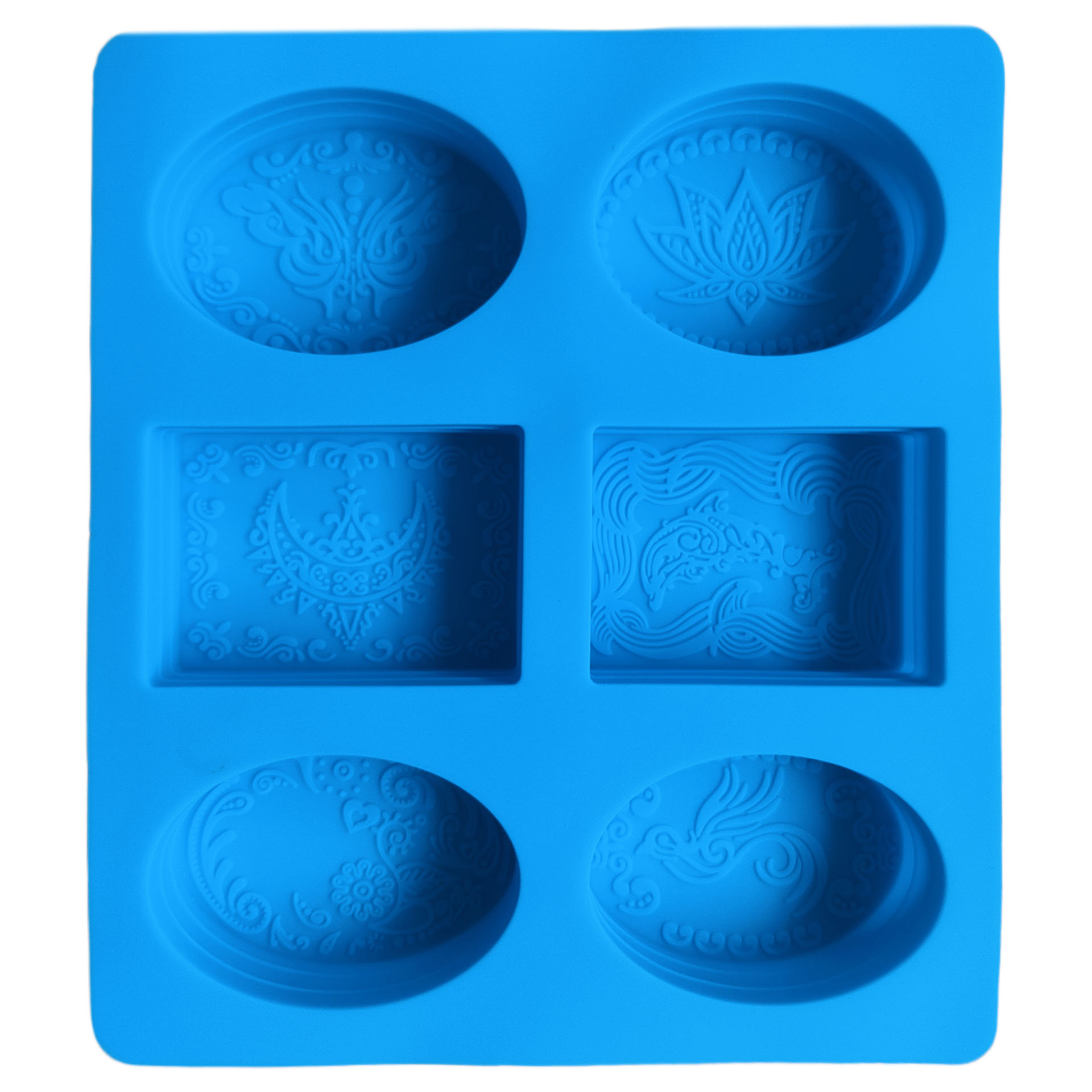 Soap Mould Mix – Ornament Relief (6-cavity)