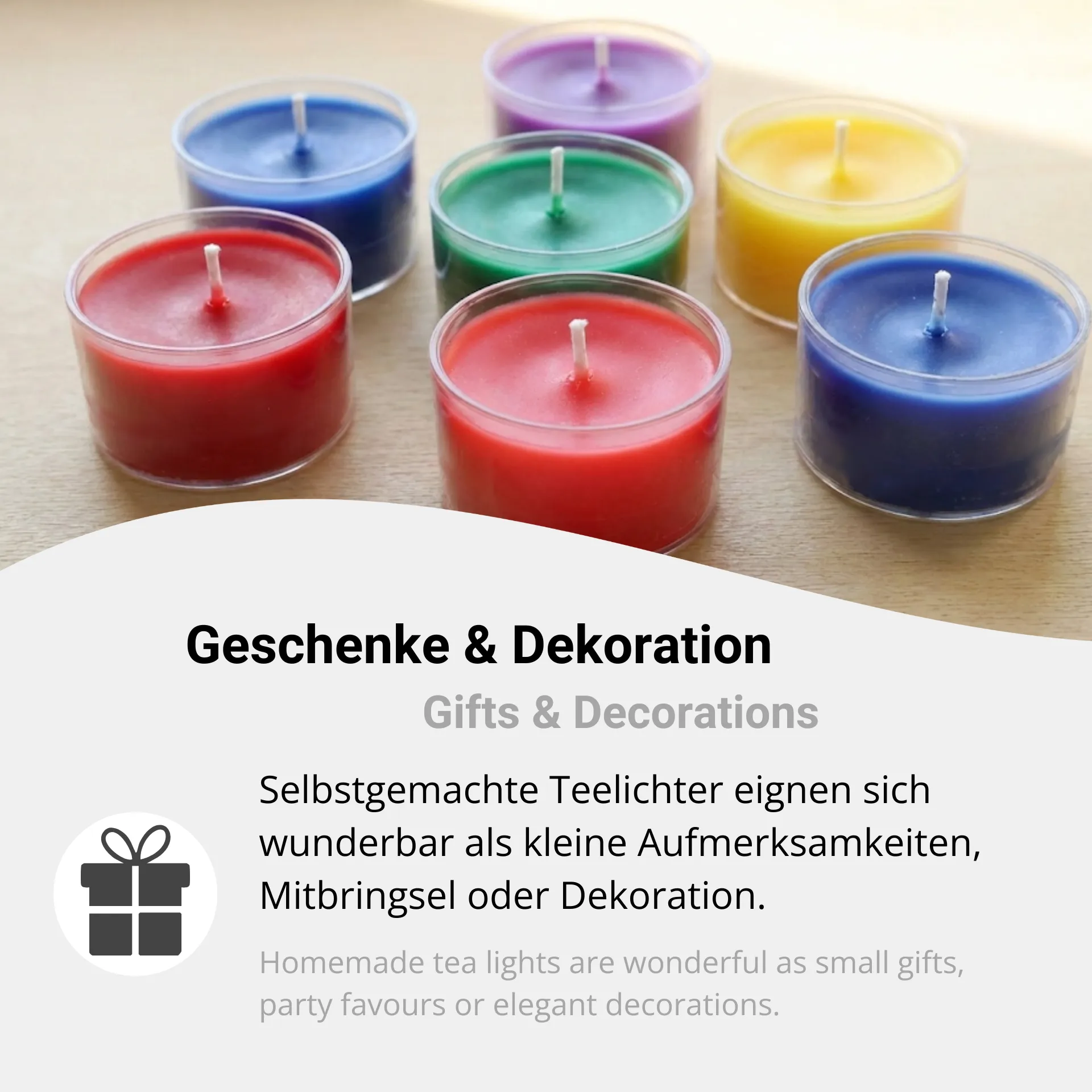 Teelichthüllen Hoch (10er Set) ▻ DIY Teelichter