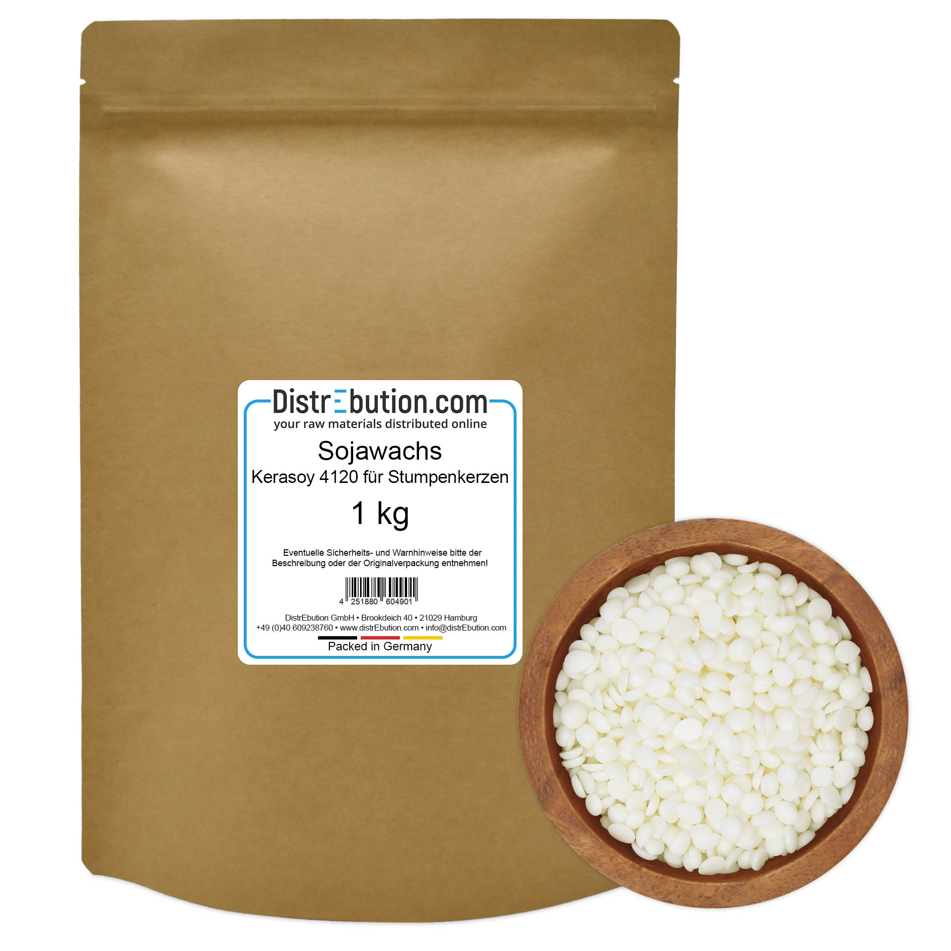 Sojawachs Kerasoy 4120 für Stumpenkerzen 1 kg