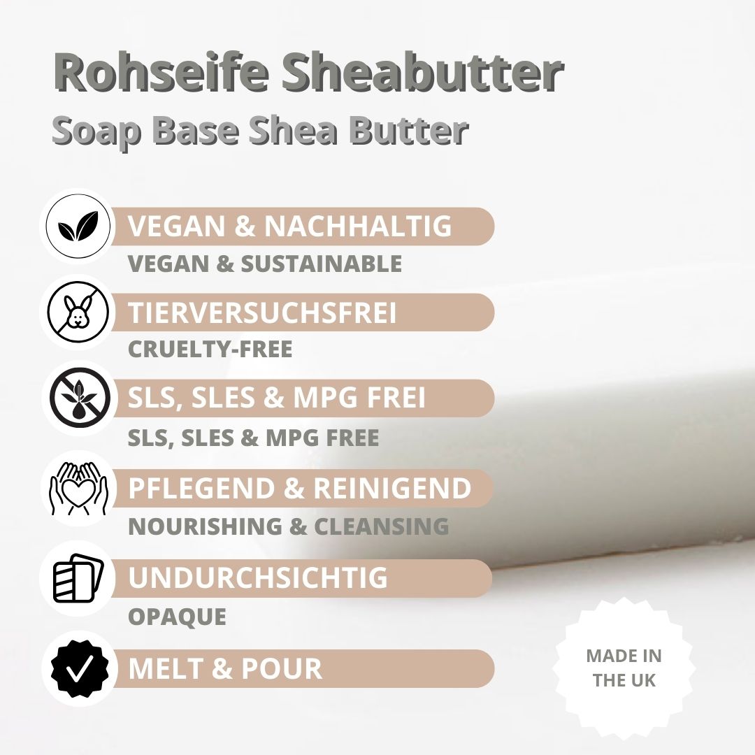 Shea Butter Melt and Pour Soap Base – White