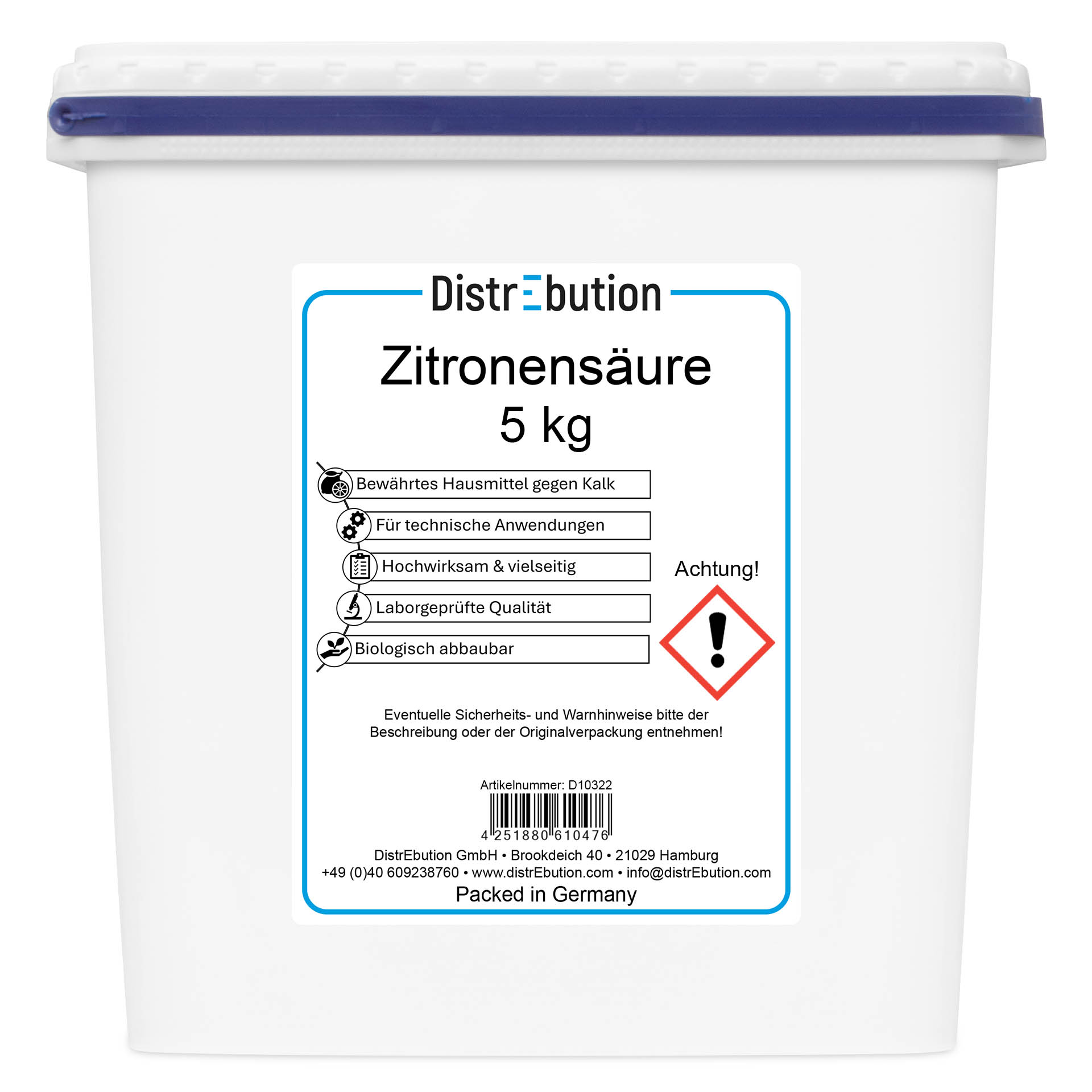 Citric acid for technical applications 5 kg