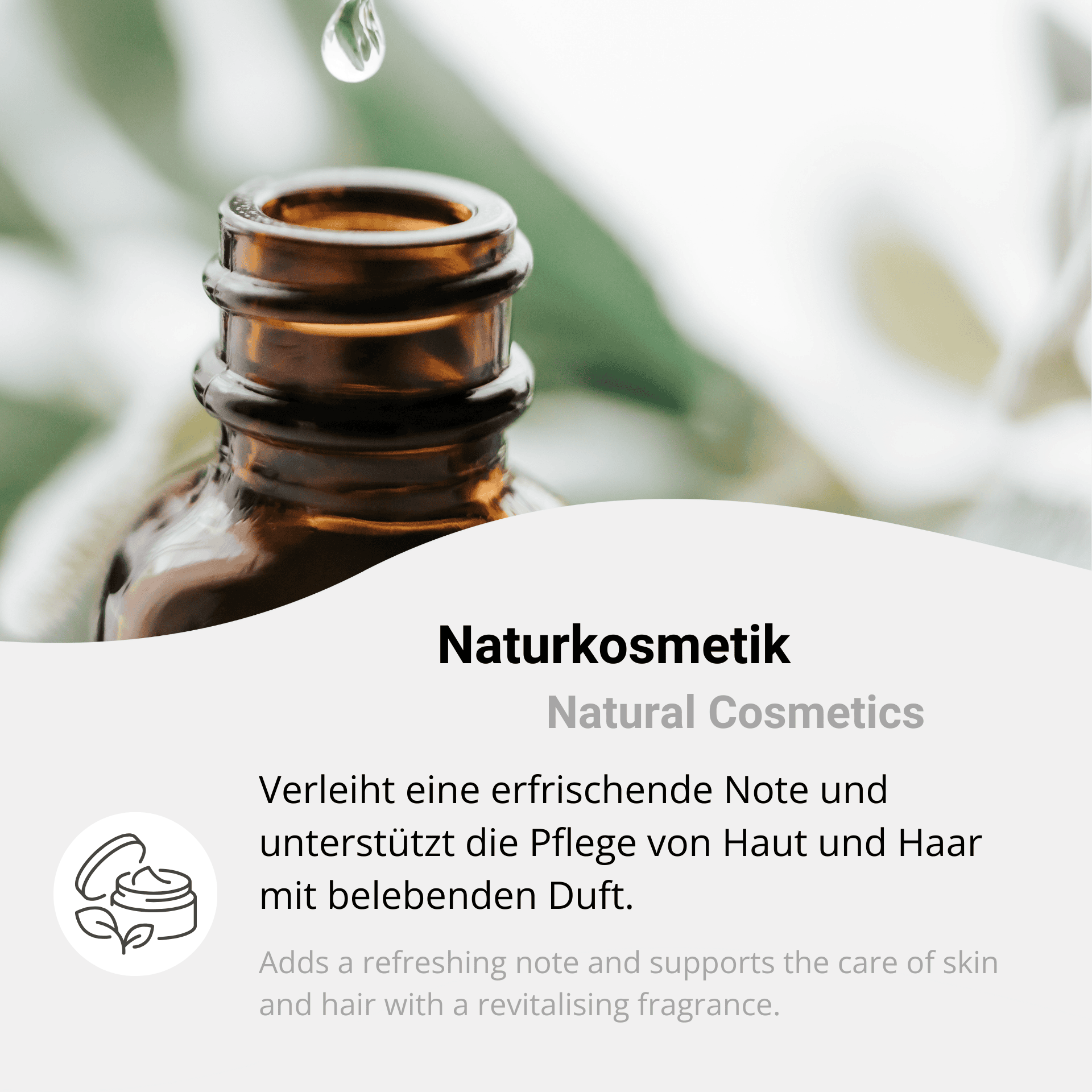Peppermint oil in natural cosmetics