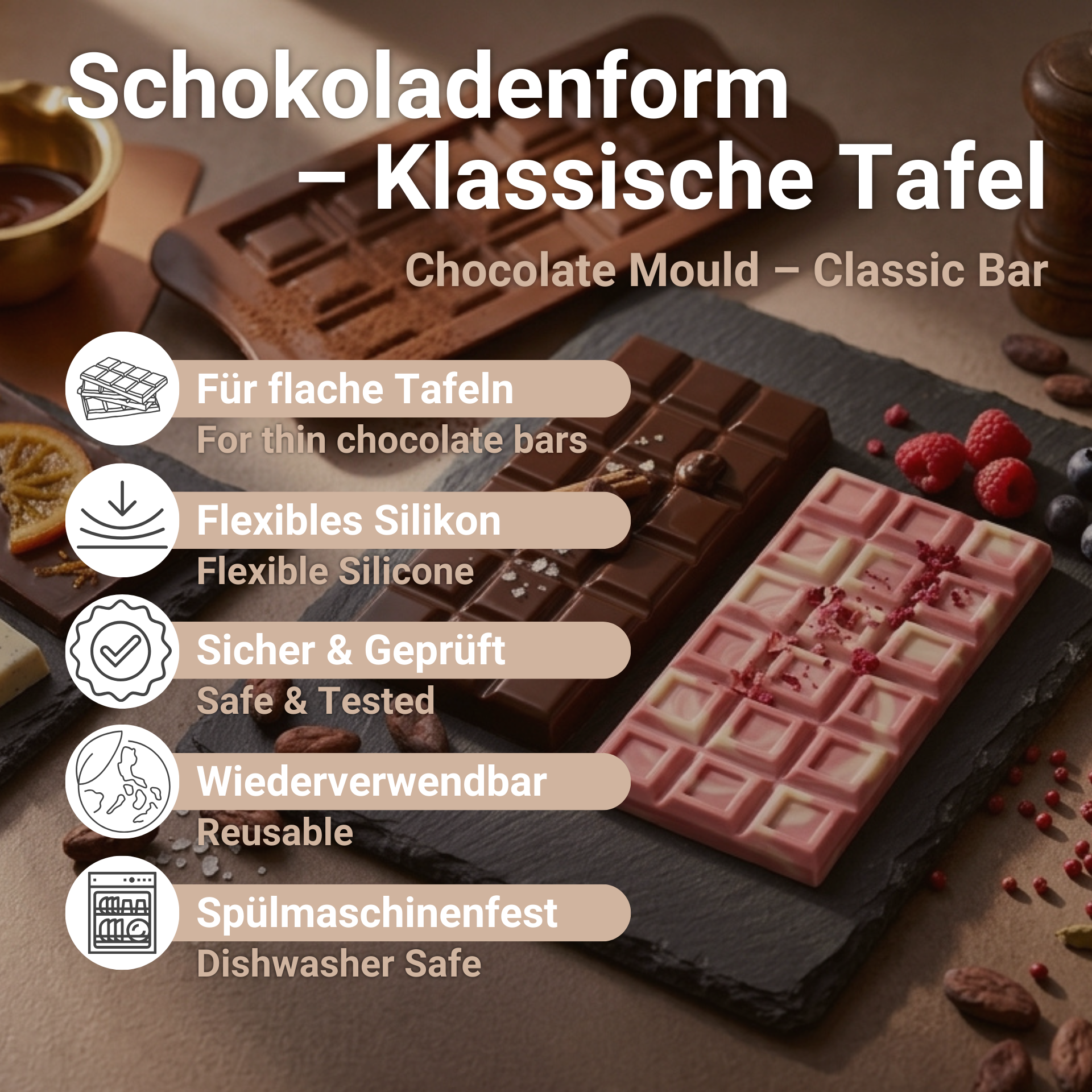 Advantages of the chocolate mould