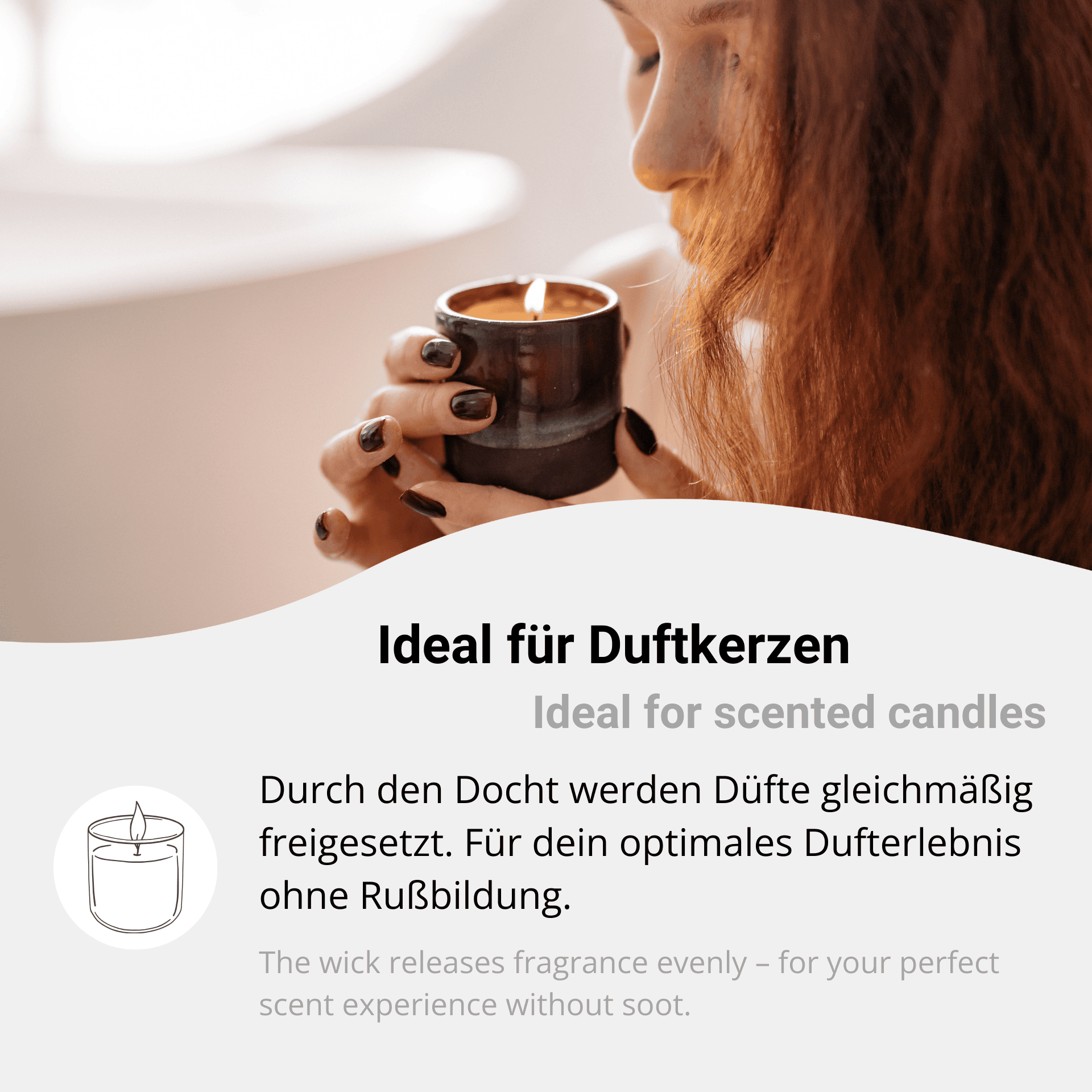 Wick for scented candles