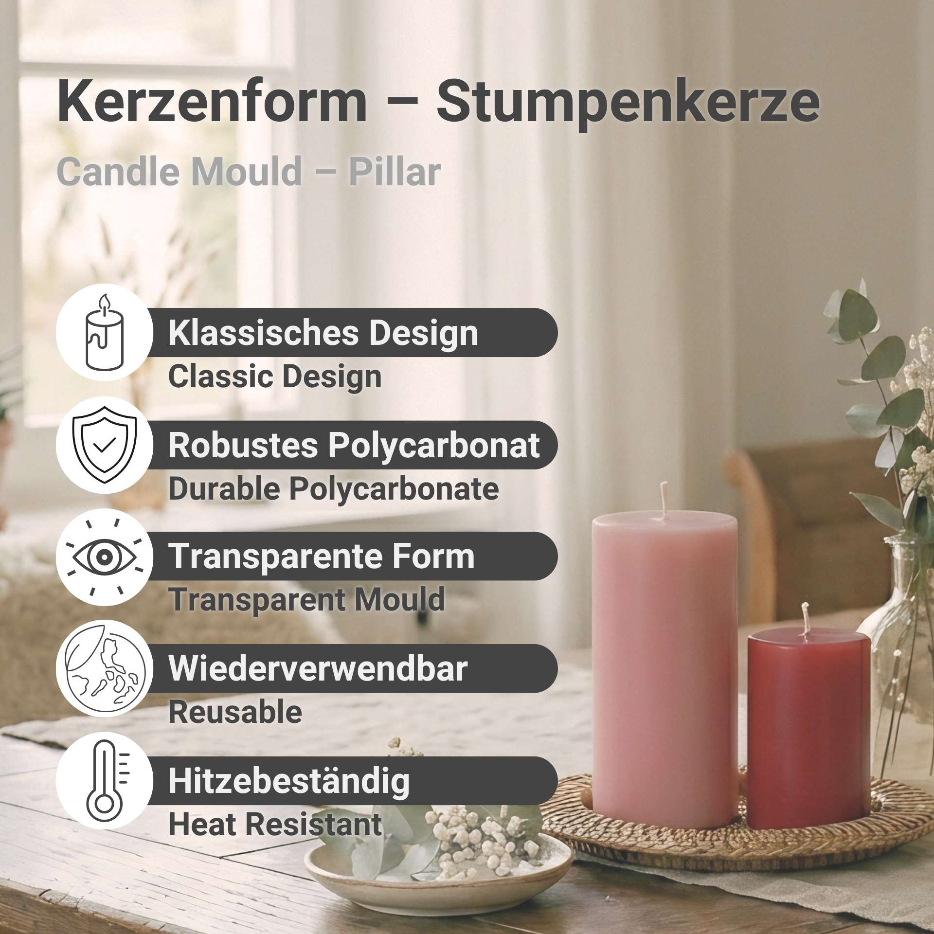 Candle Mould – Pillar