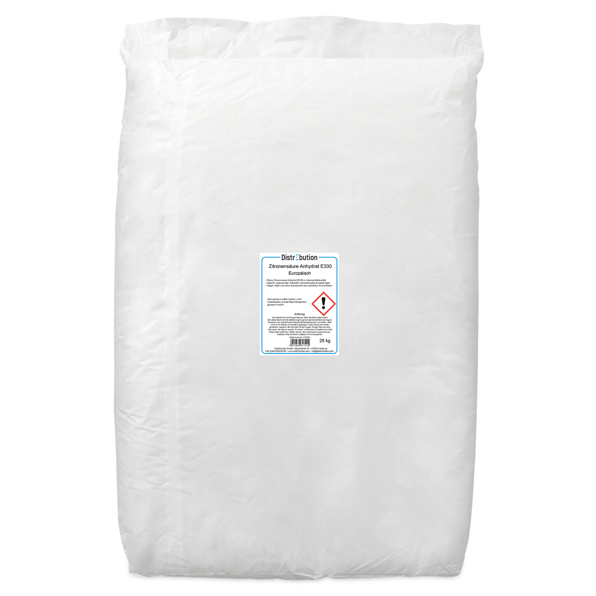 Citric Acid Anhydrous E330, 16 - 35 Mesh – European