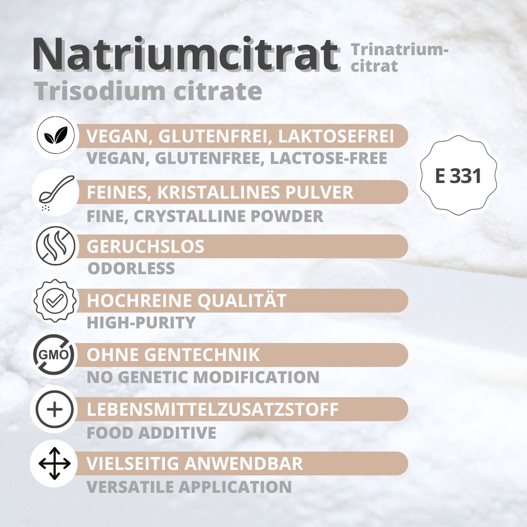 Trisodium Citrate E 331 Sodium Citrate Dihydrate