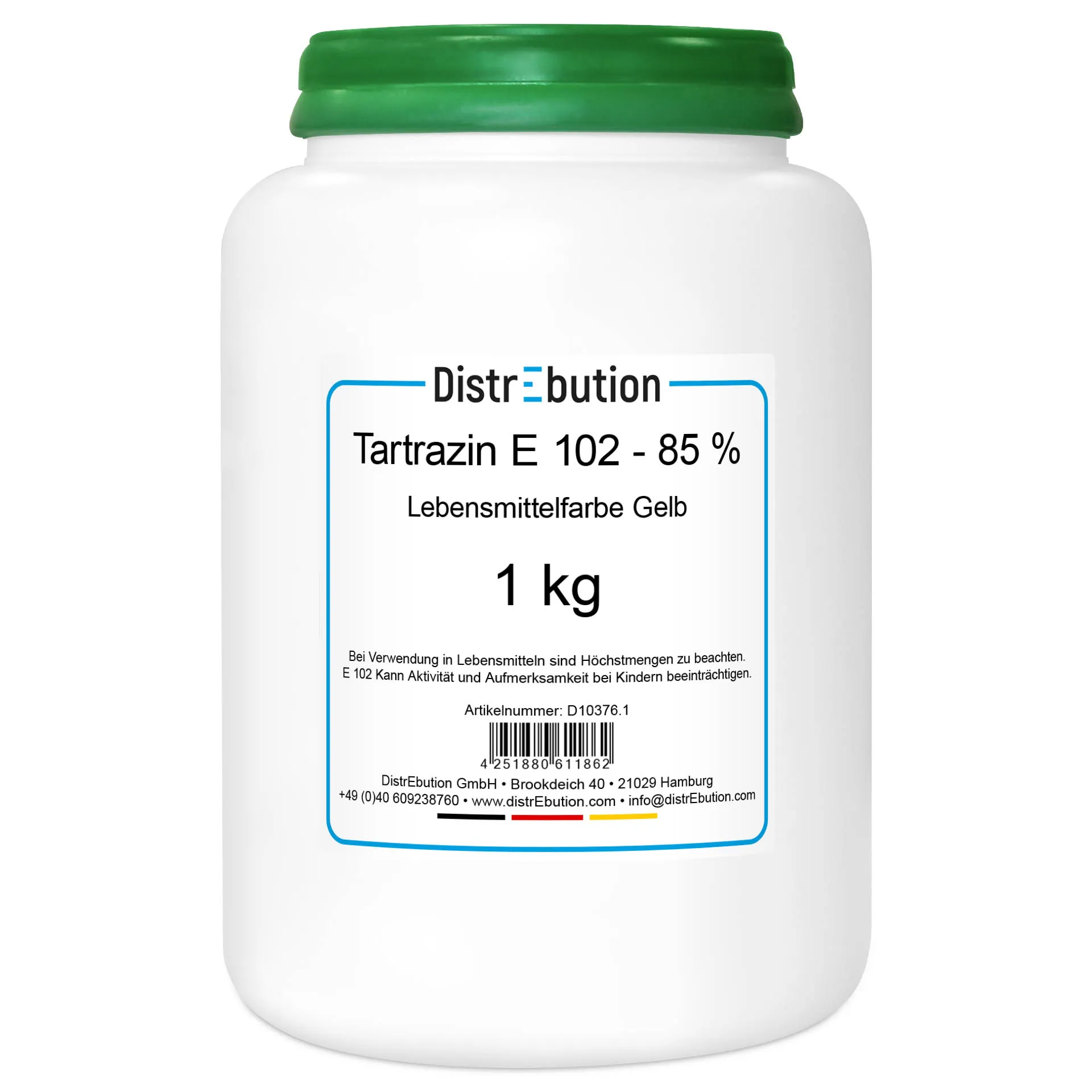 Tartrazin E 102 Lebensmittelfarb Gelb 1 kg