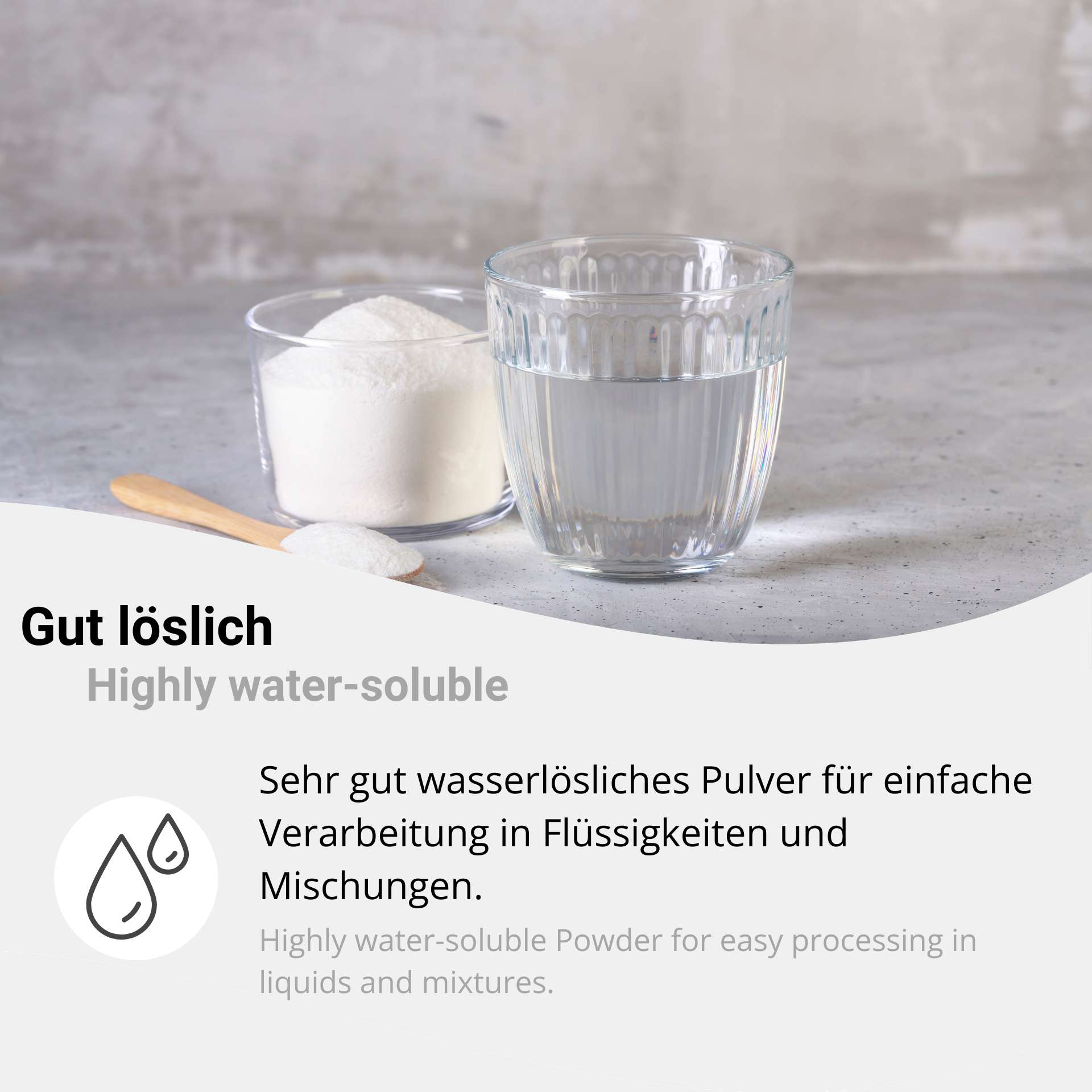 Good water-soluble powder