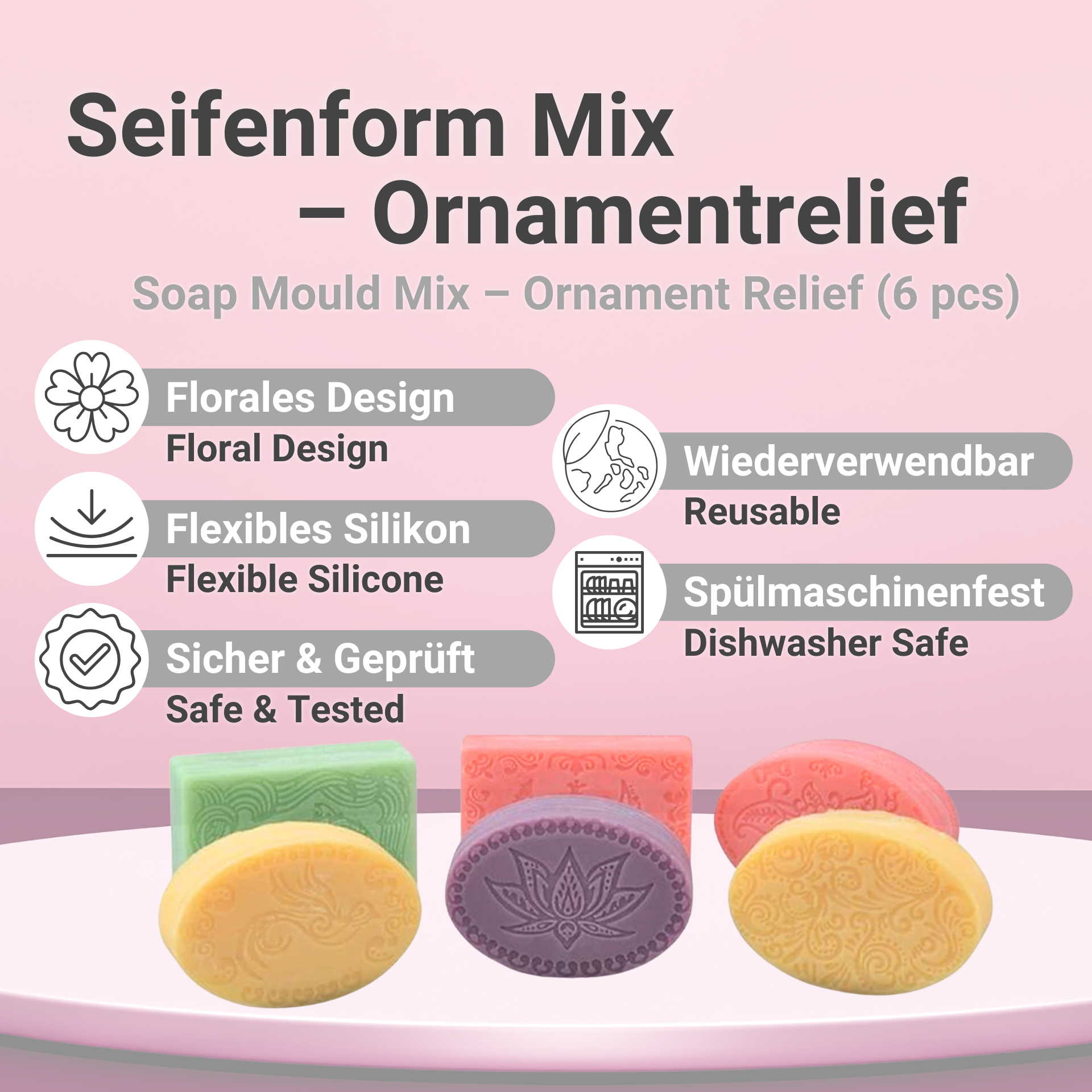 Soap Mould Mix – Ornament Relief Benefits