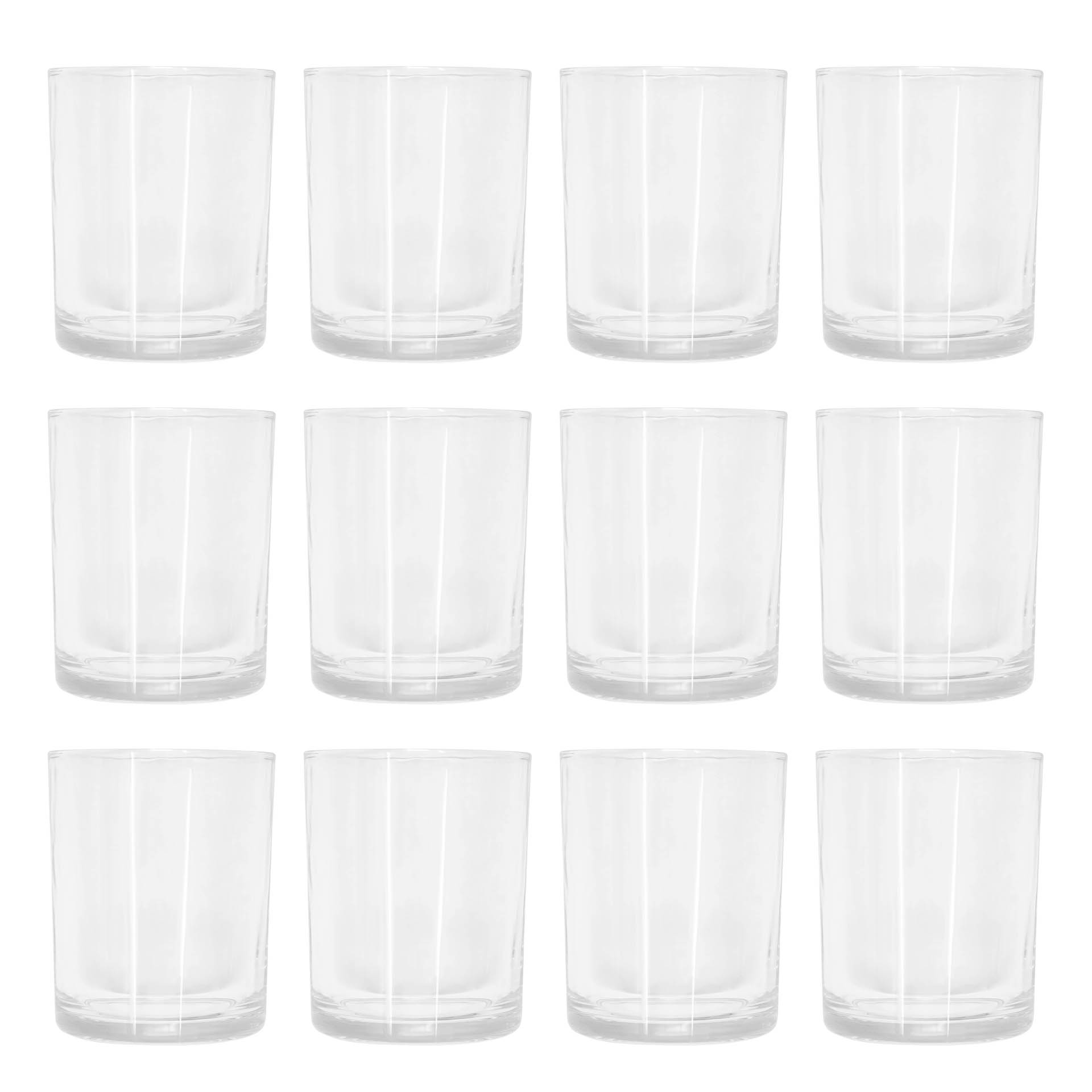 Glass Candle Jar Clear 200 ml 12 pieces