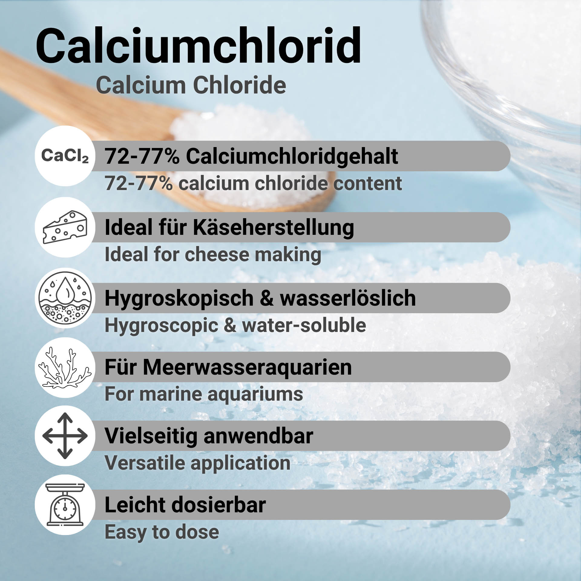 Calcium Chloride Dihydrate Powder - E 509