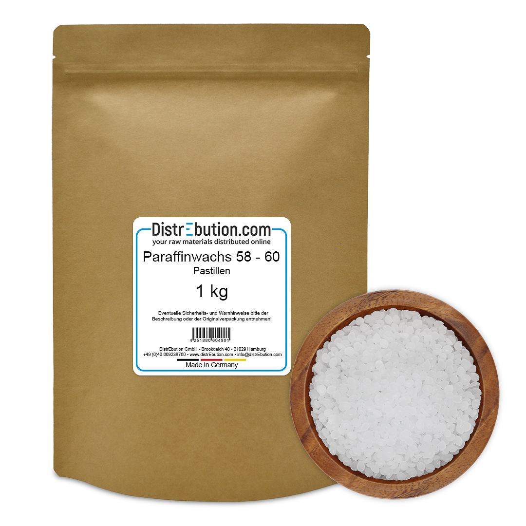 Paraffin Wax Pastilles 58 - 60 °C Refined GER 1 kg