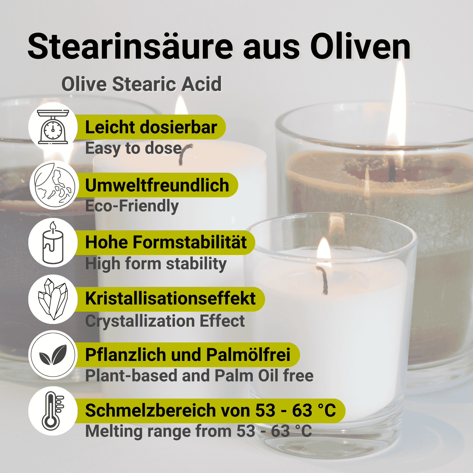 Stearinsäure aus Oliven