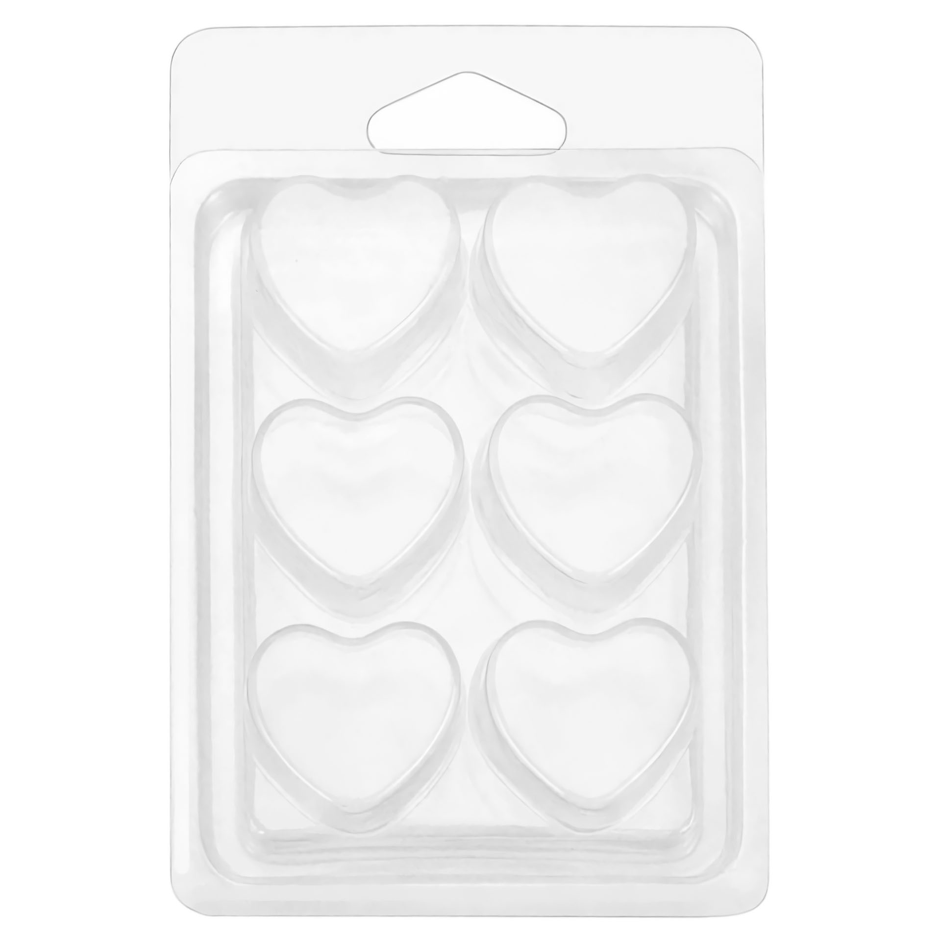 Wax Melt Mould  – Hearts (6-cavity)