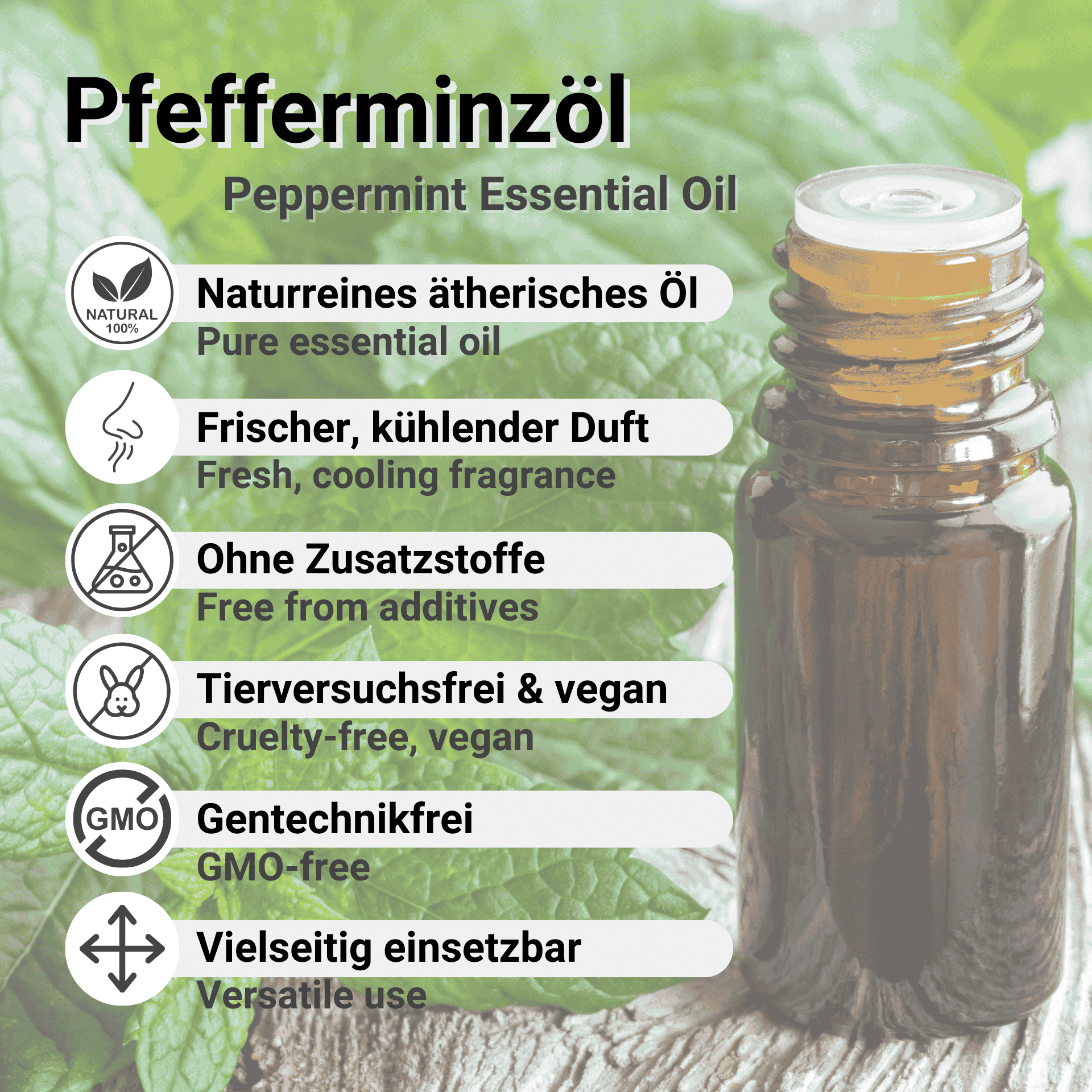 Peppermint oil benefits