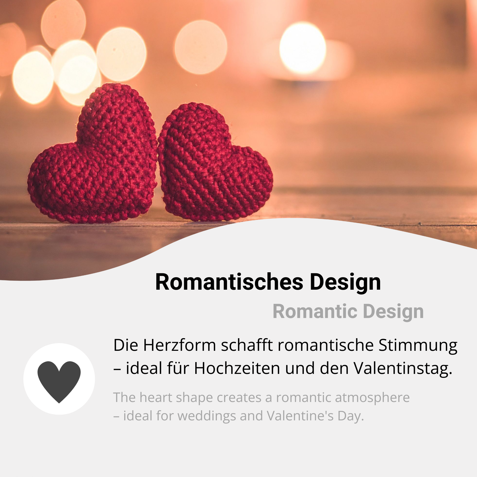 Tealight Cup – Heart (20pcs)