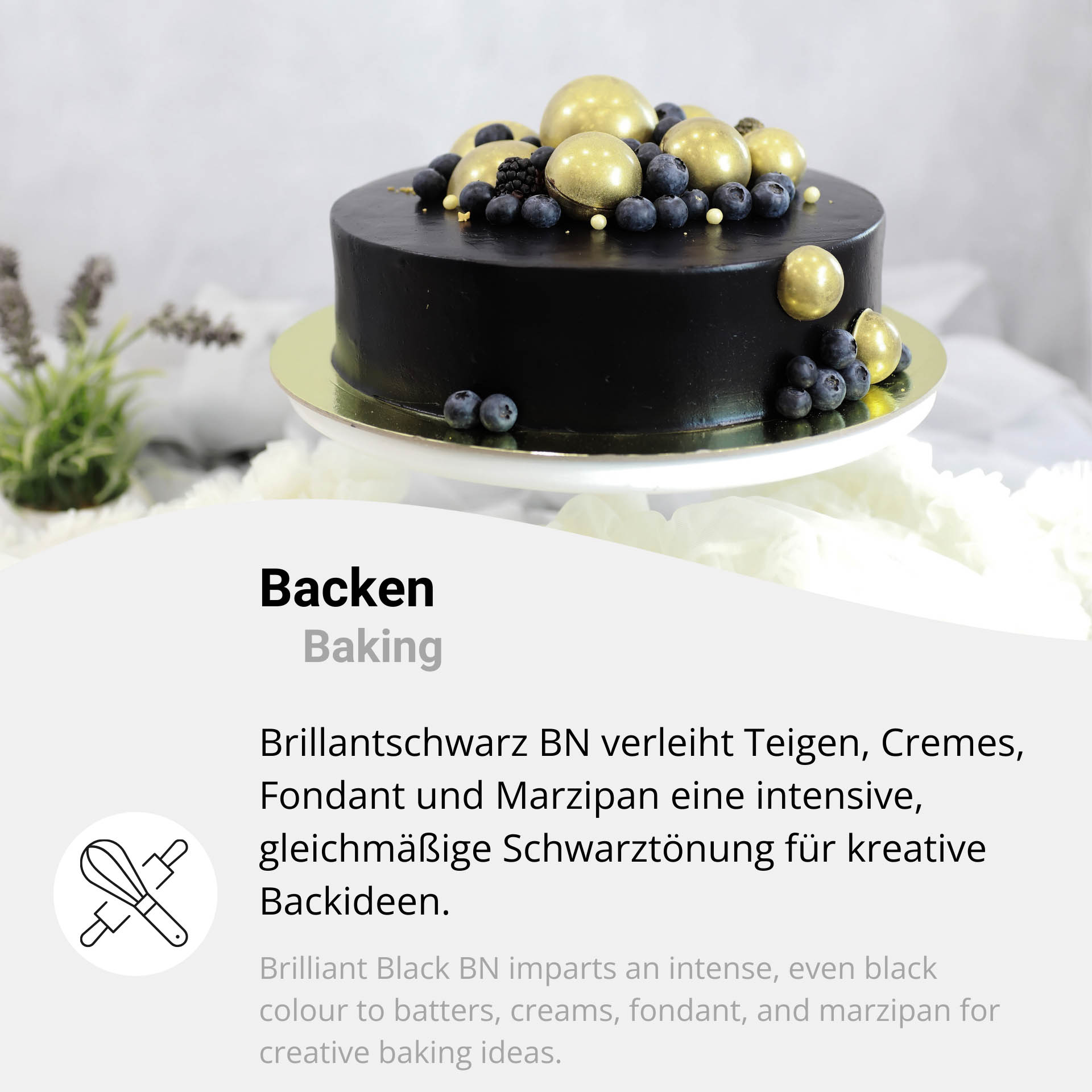 Brillantschwarz BN Lebensmittelfarbe Schwarz - E 151