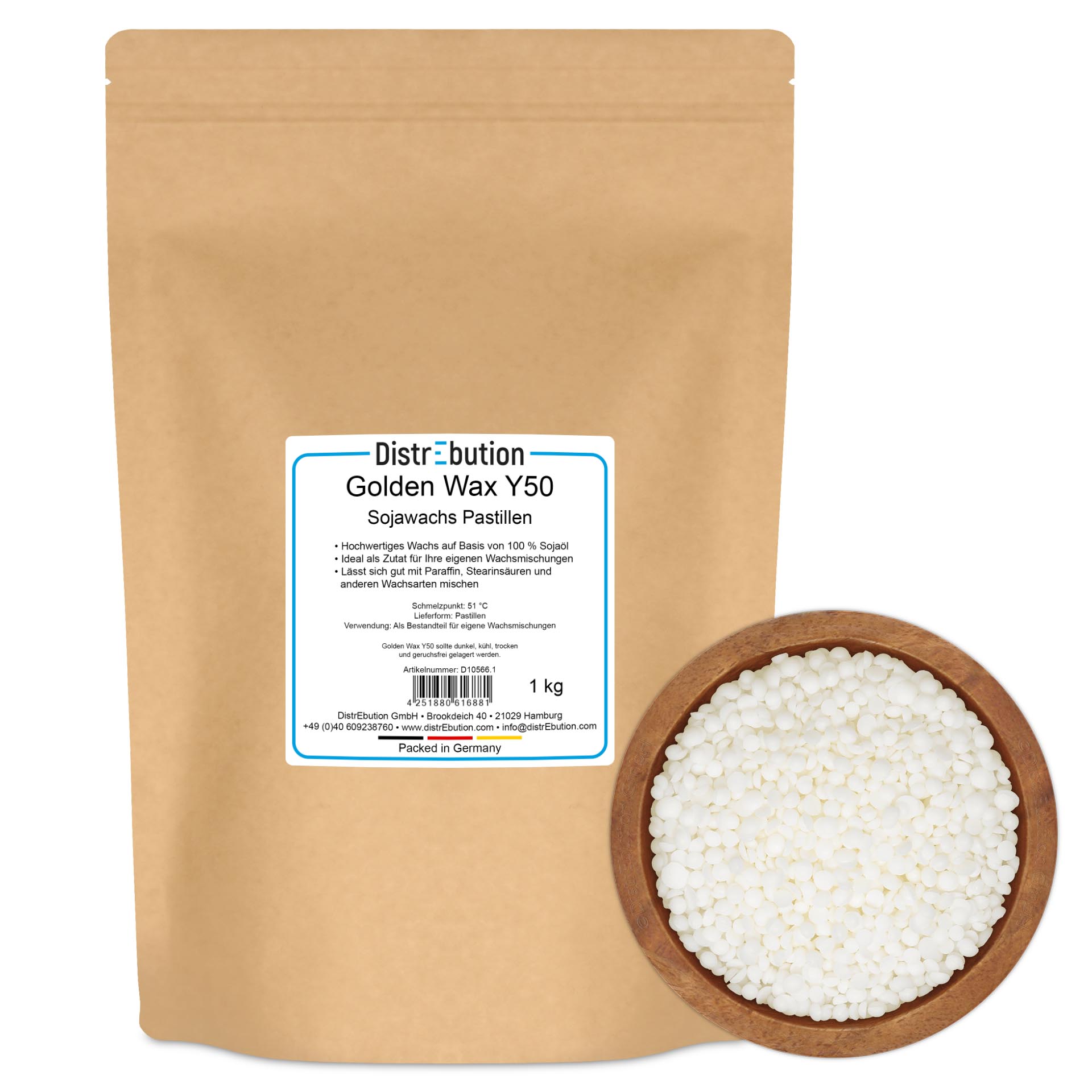 Golden Wax Y50 - Soy Wax Pellets for Wax Blends