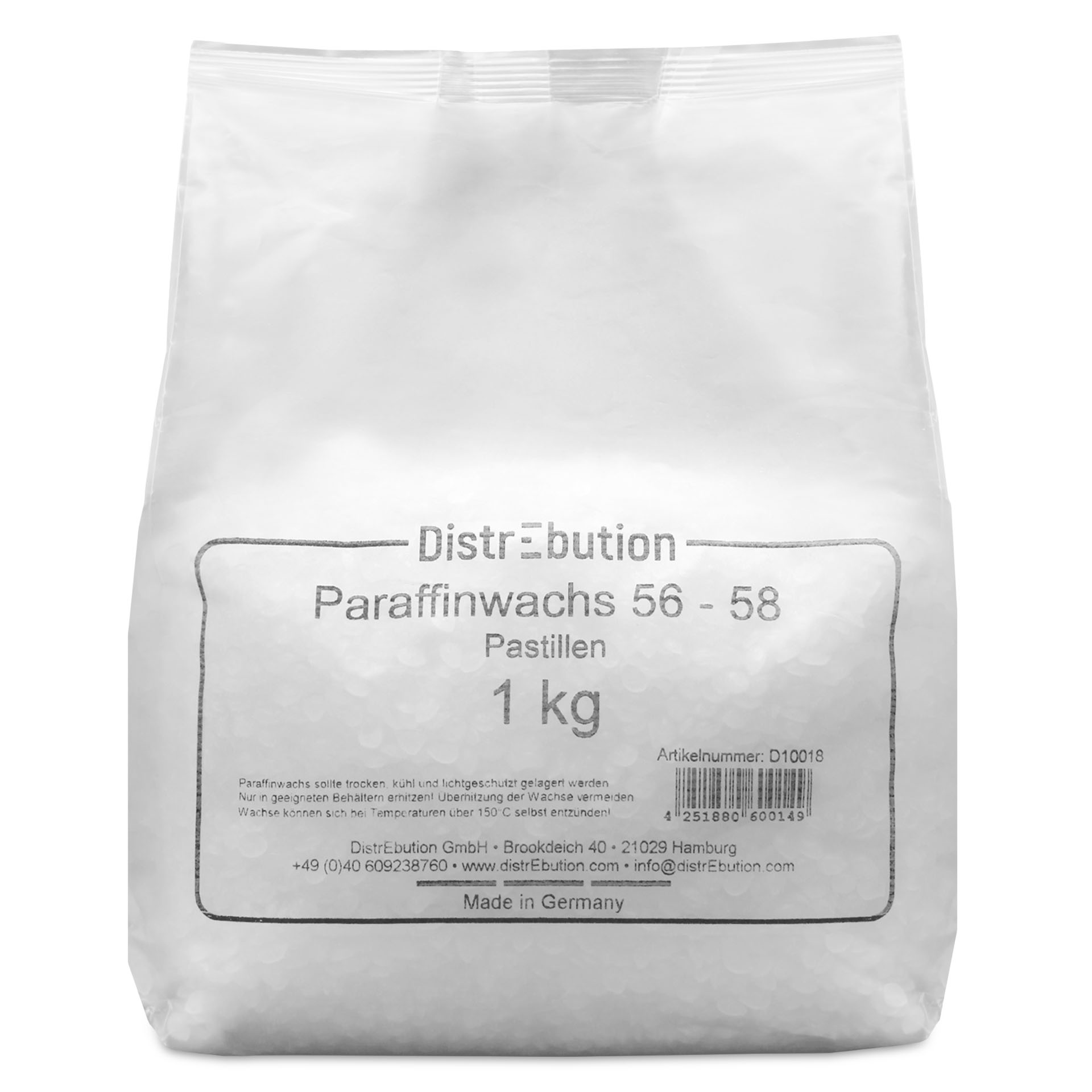 Paraffin wax pastilles 56 - 58 °C