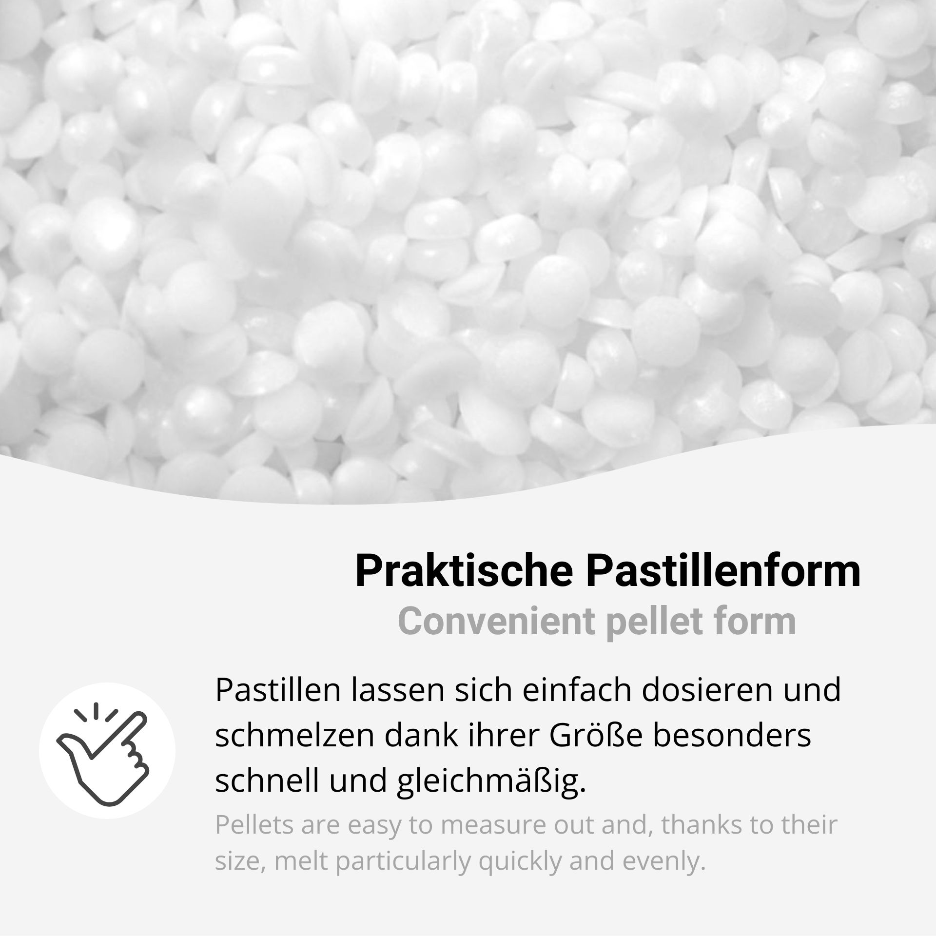 Kristalltauchmasse, Eiskristall-Tauchwachs für Kerzen