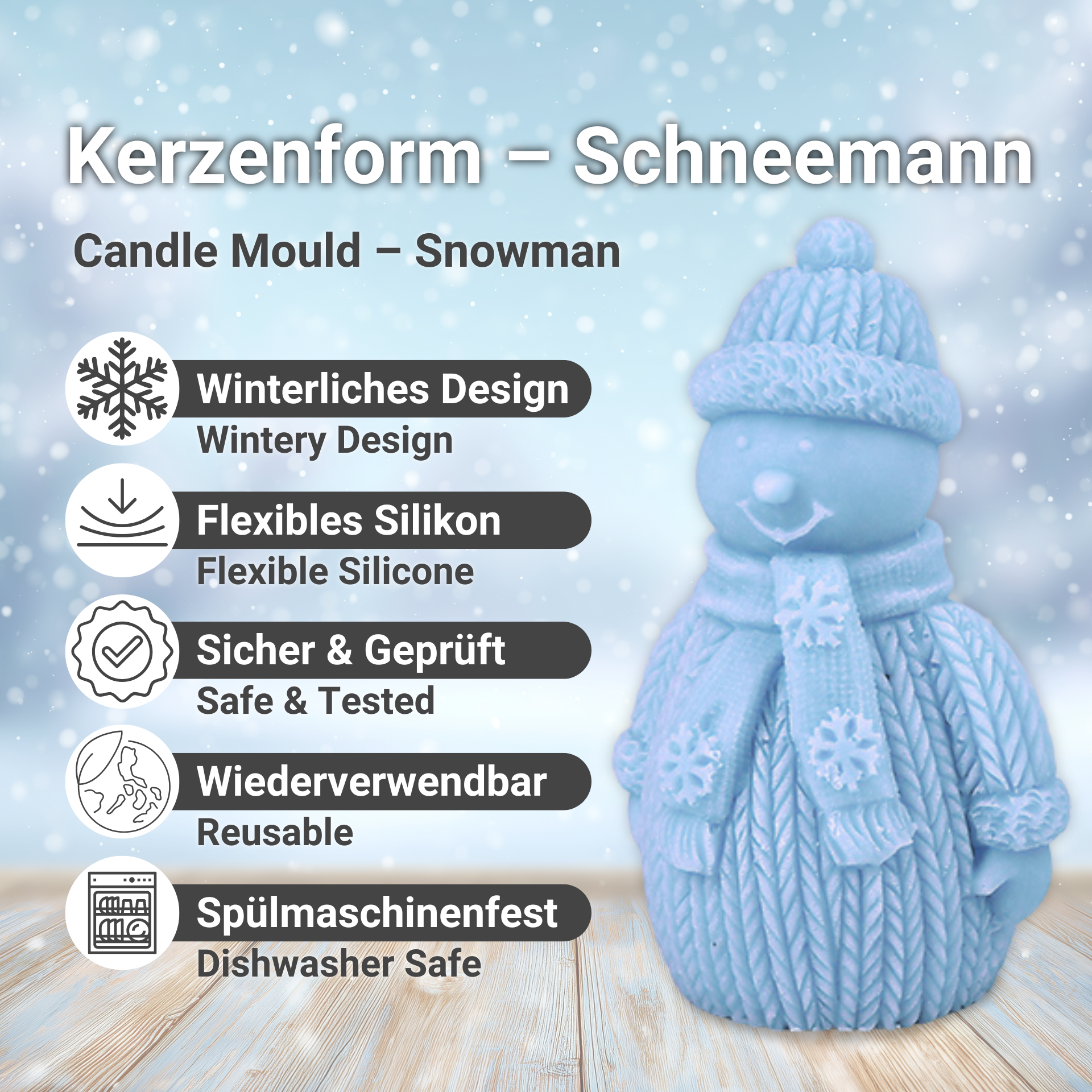 Snowman Candle Mould – Benefits