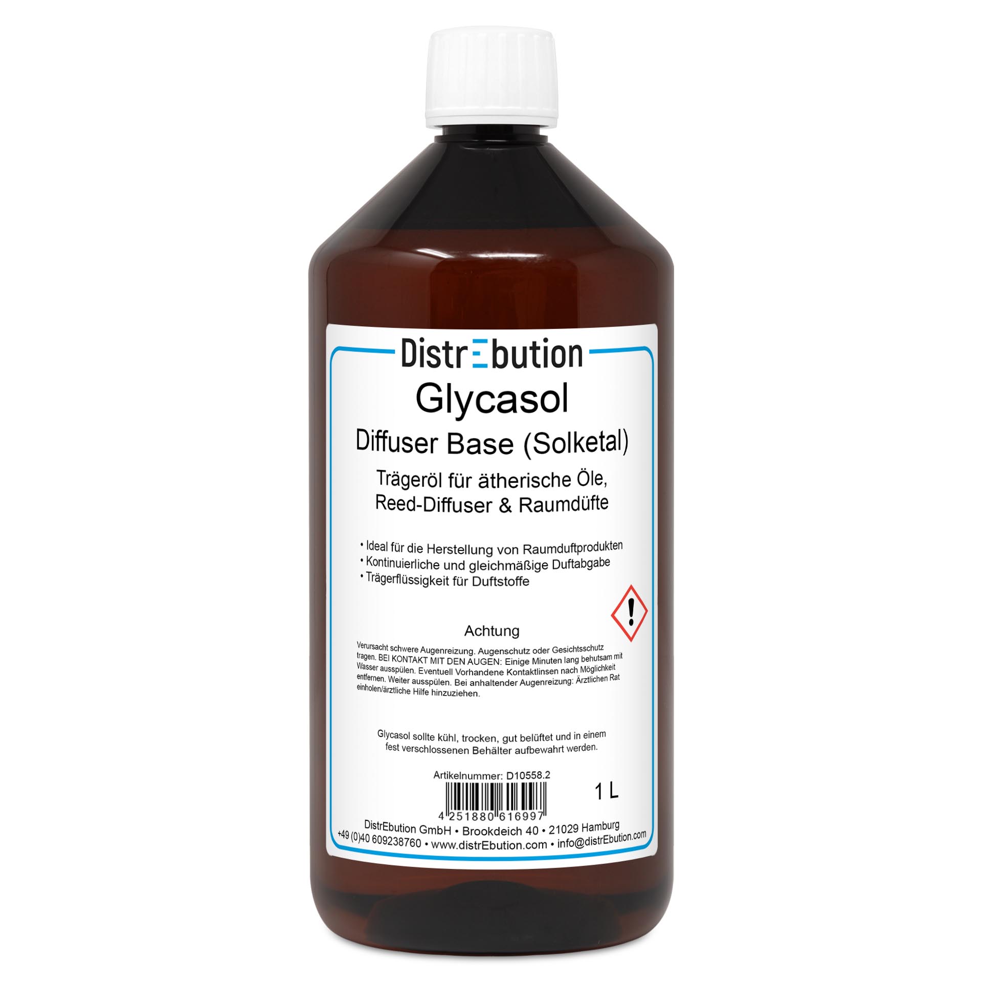 Glycasol (Solketal) - Diffuser Base, Carrier Oil for Essential Oils, Reed Diffusers & Home Fragrances
