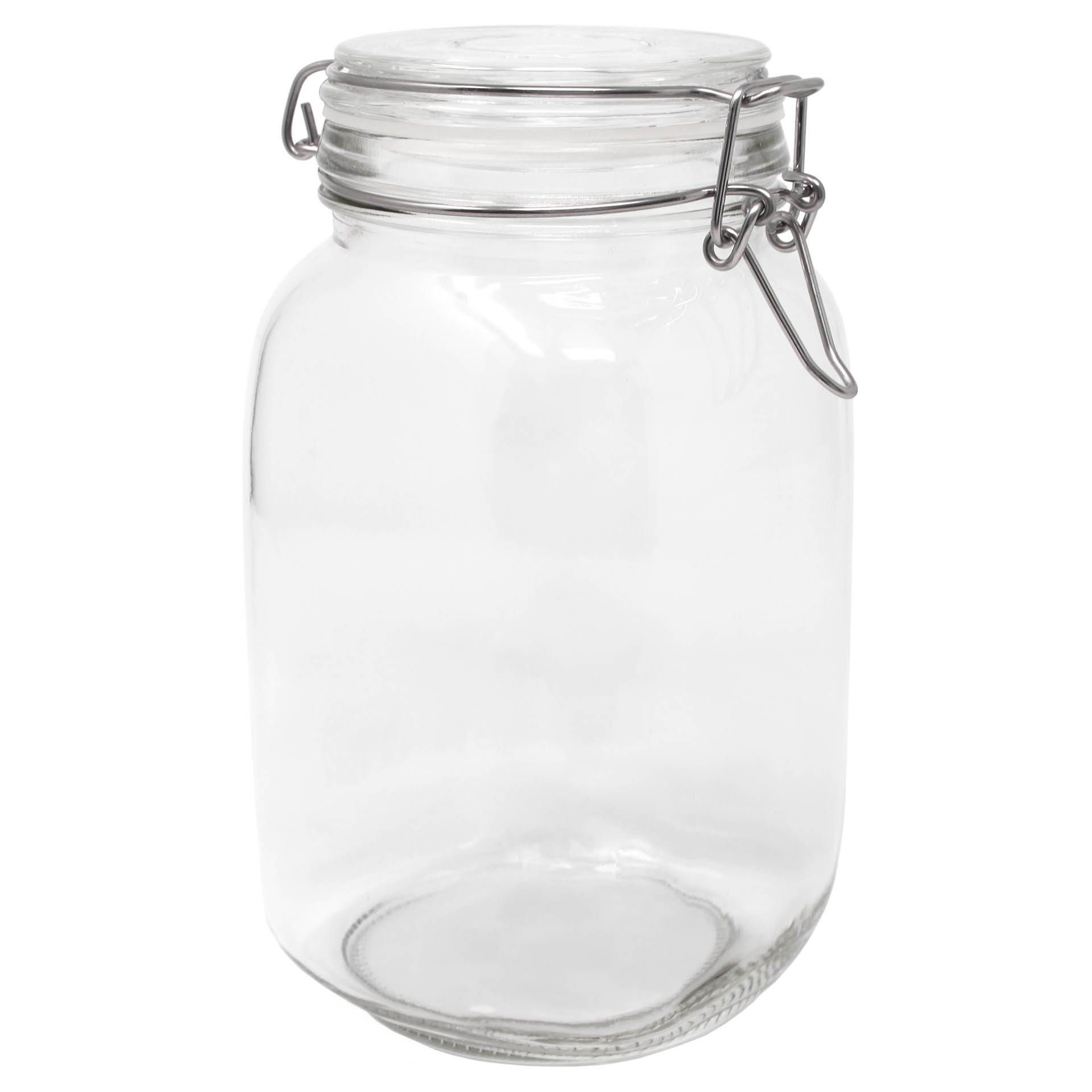 Glass Storage Jar with Clip Top 1500 ml