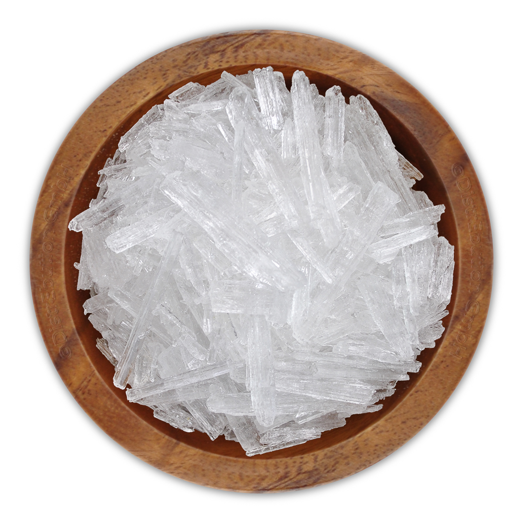 Menthol crystals (bowl)