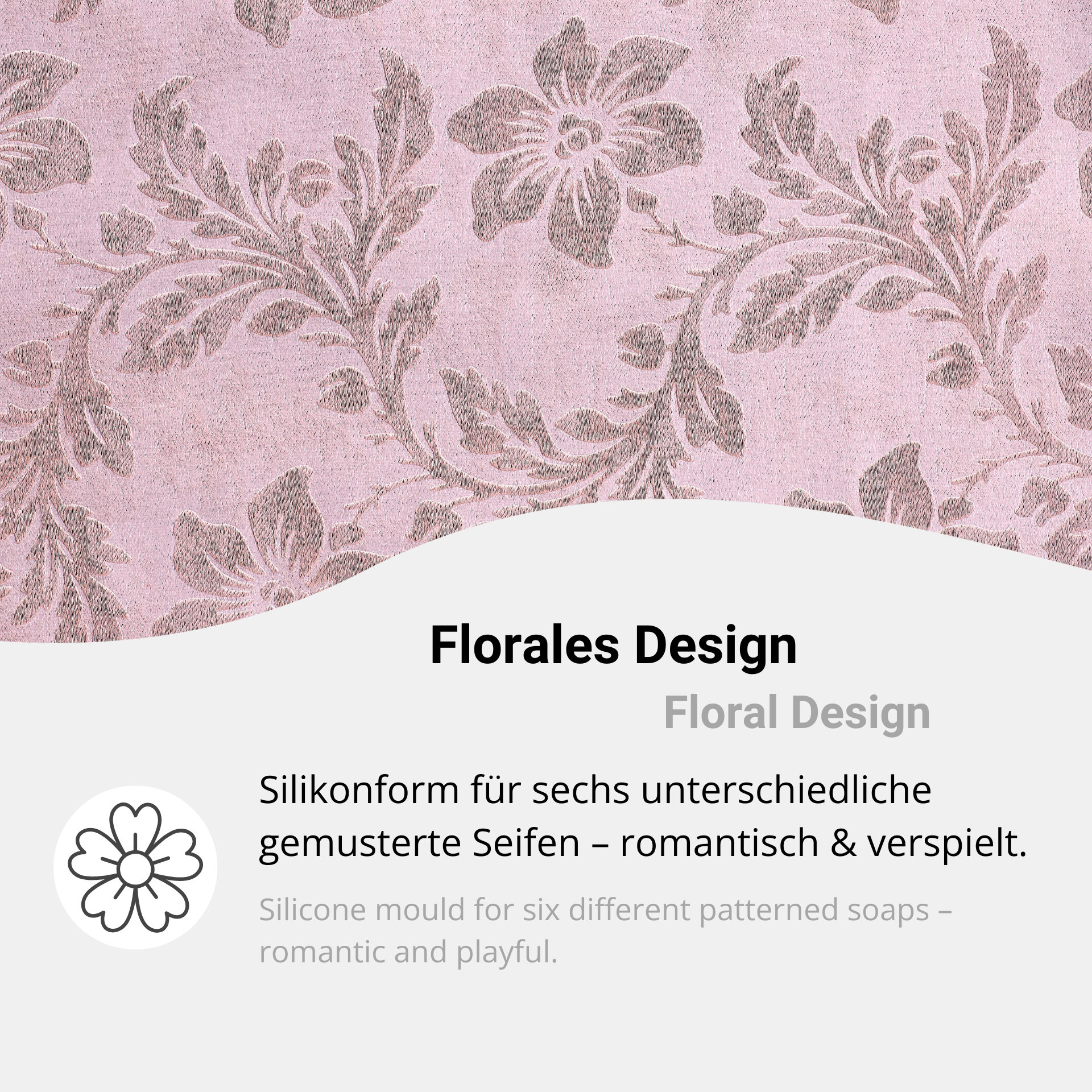 Floral design for creative DIY soaps