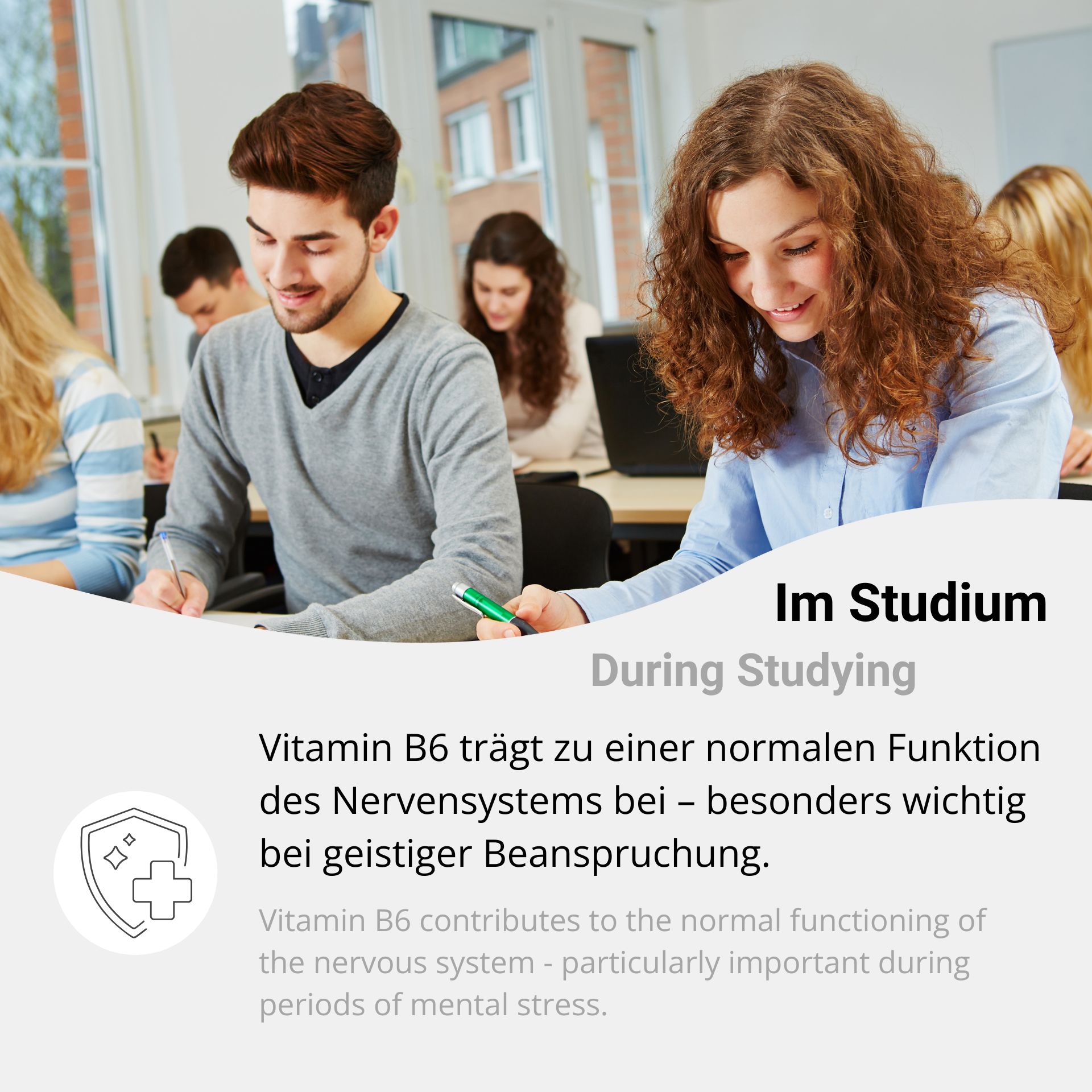 Vitamin B6 for students and pupils