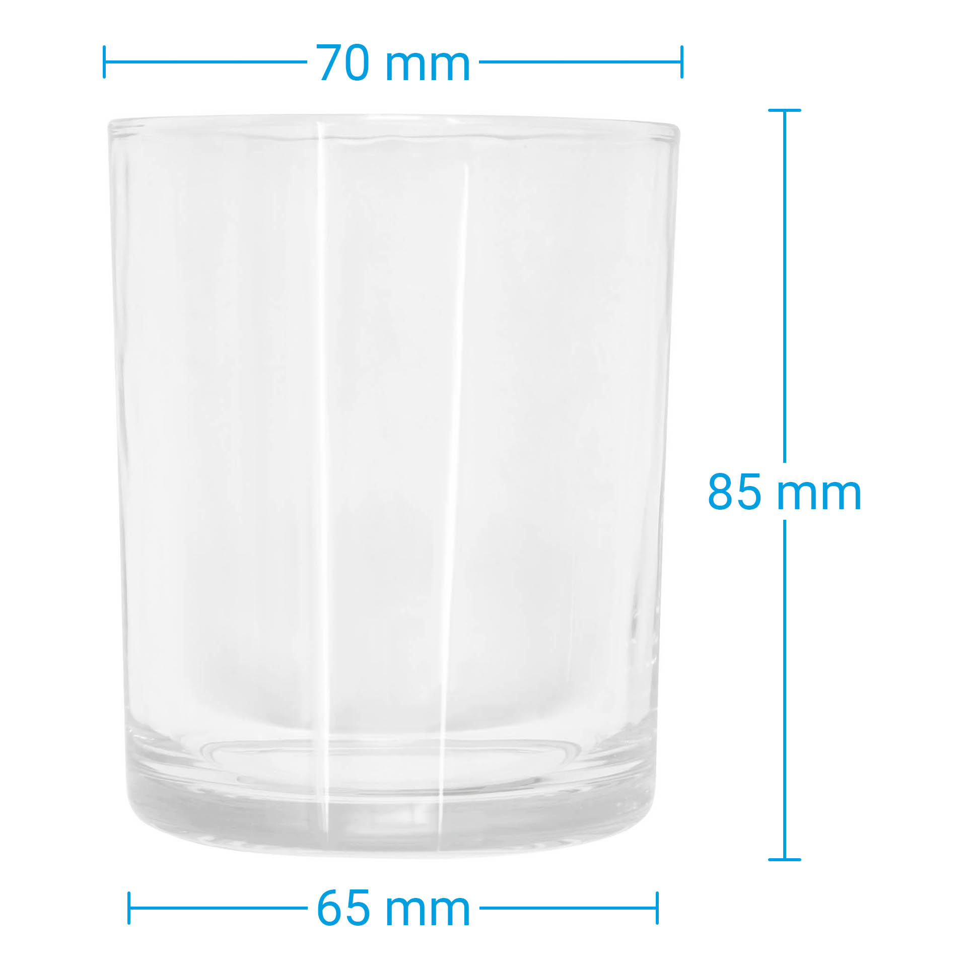 Glass Candle Jar Clear 200 ml