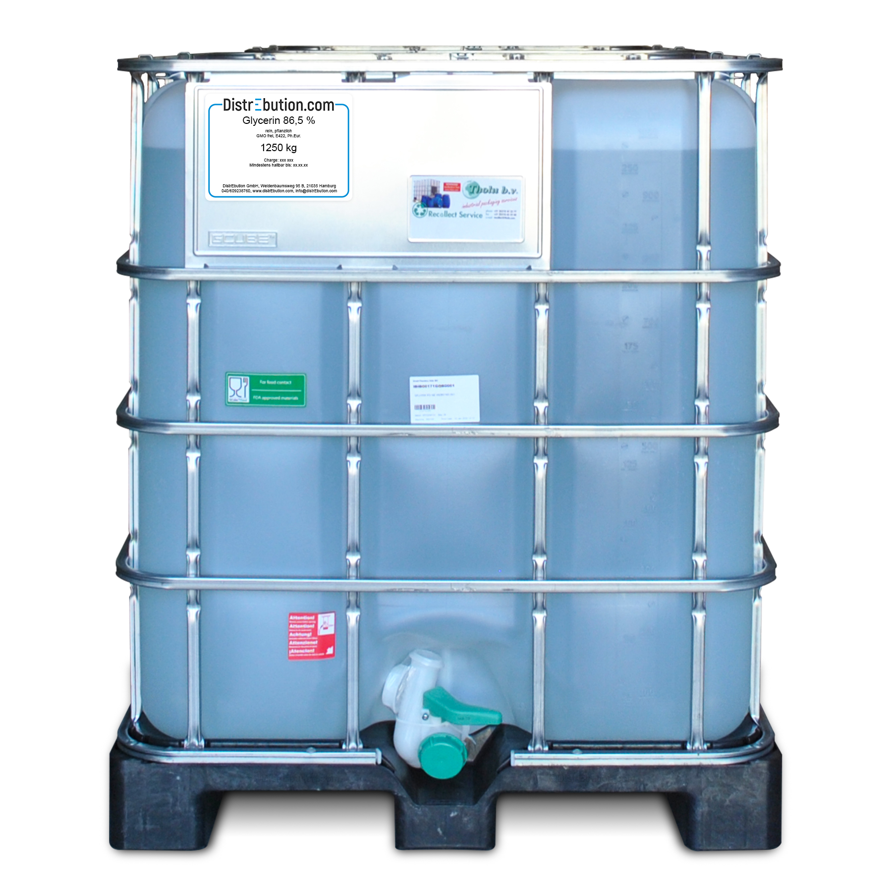 Glycerin refined 86.5 % Ph. Eur. 1250 kg