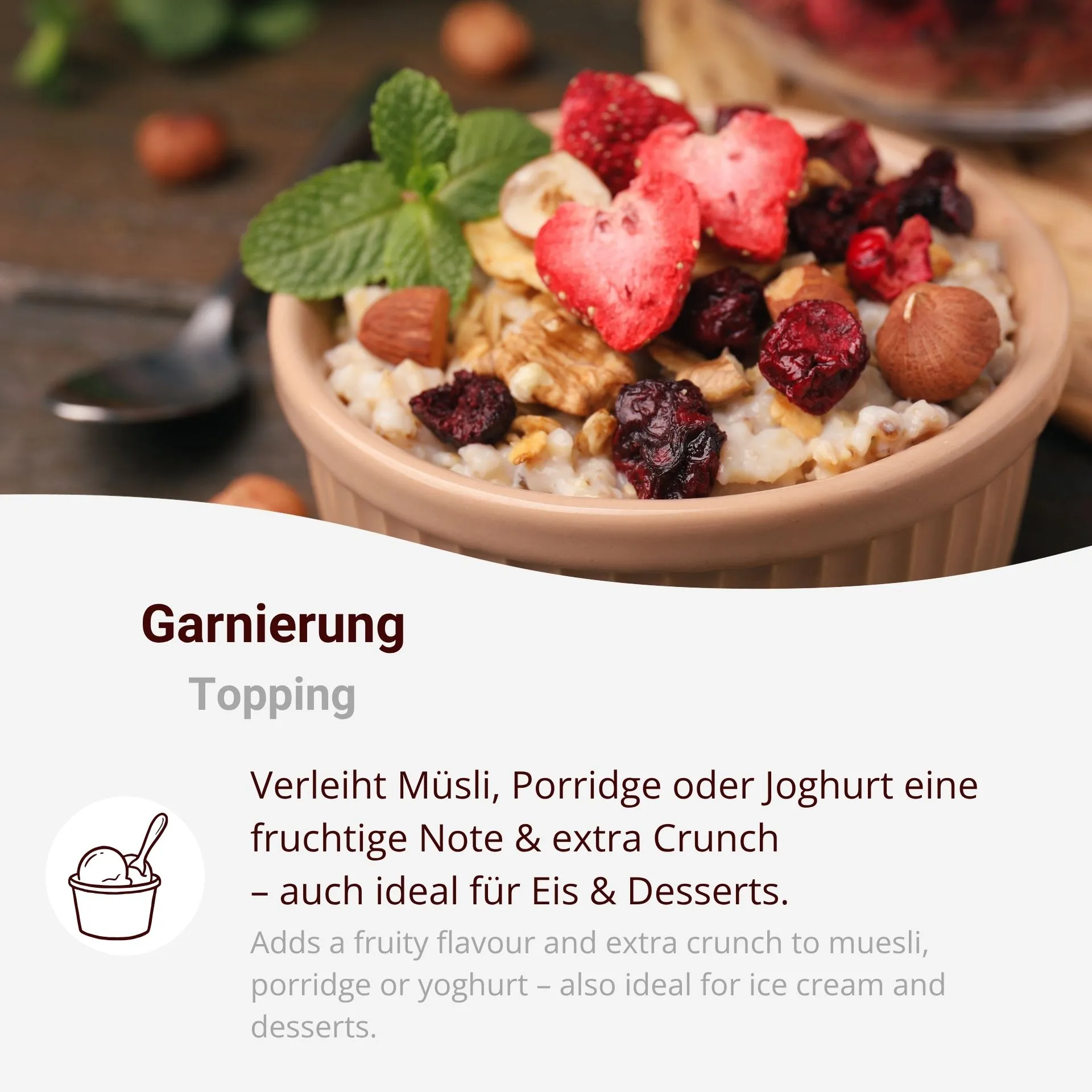 Gefriergetrocknete Erdbeeren