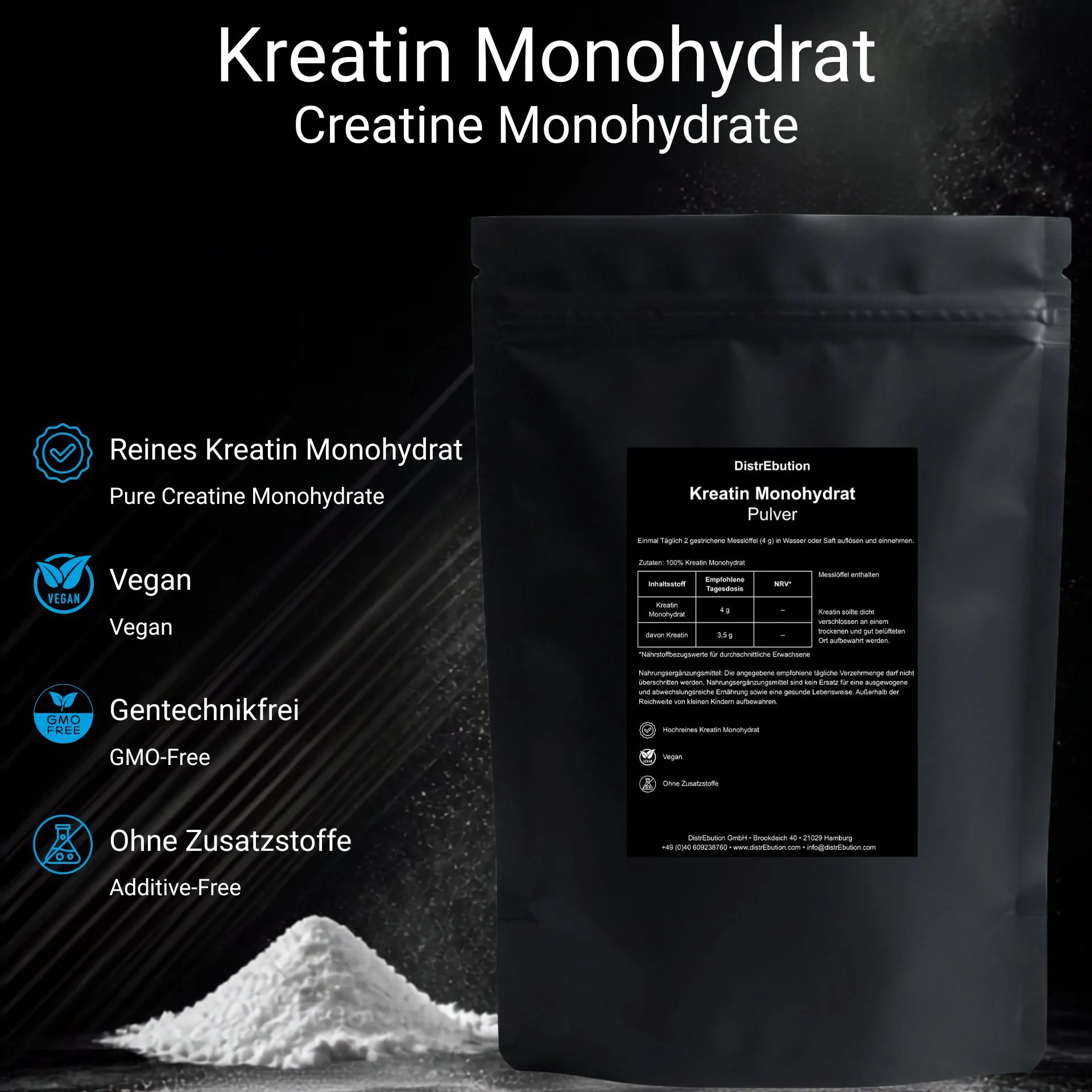 Kreatin Monohydrat Pulver