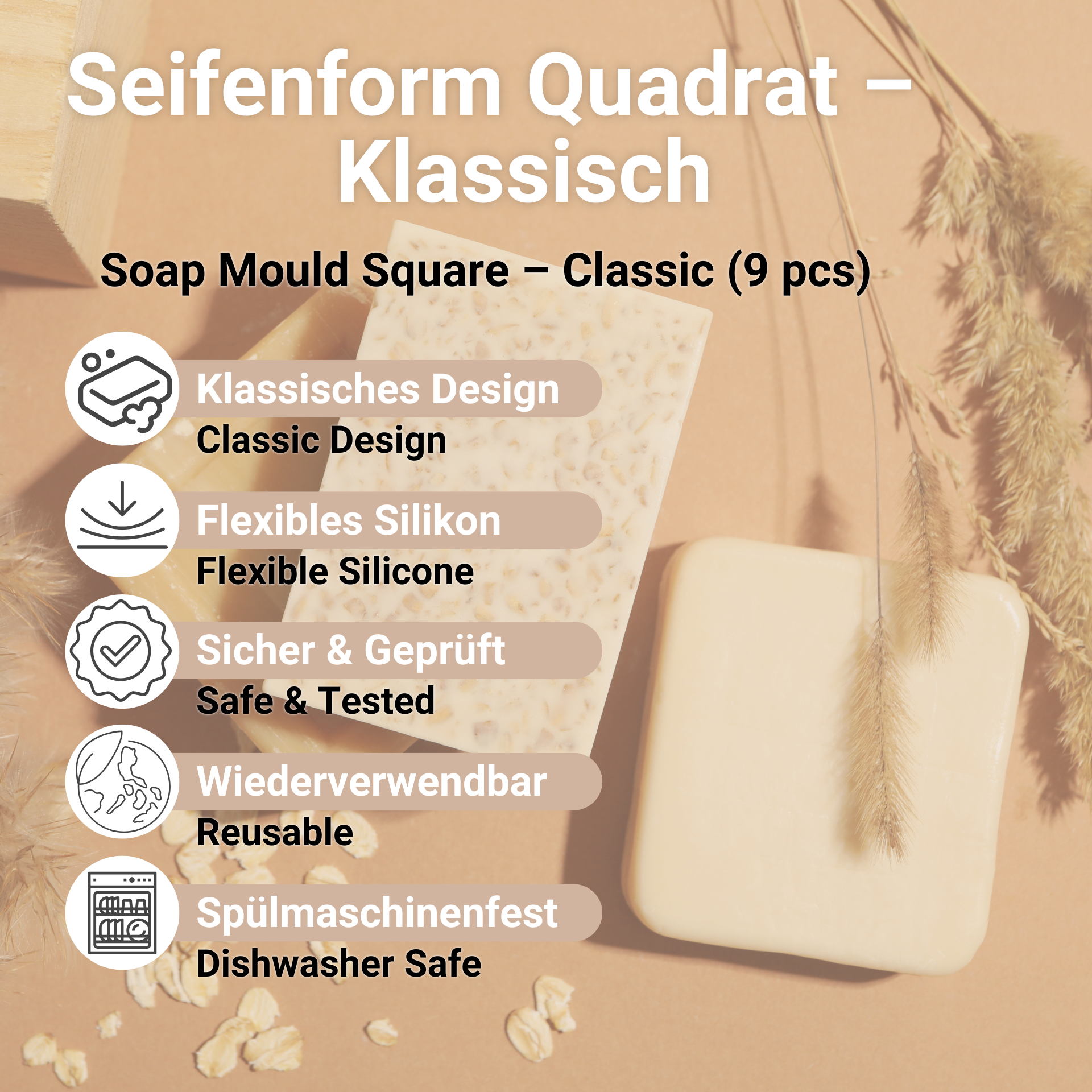 Soap Mould Square – Classic Benefits