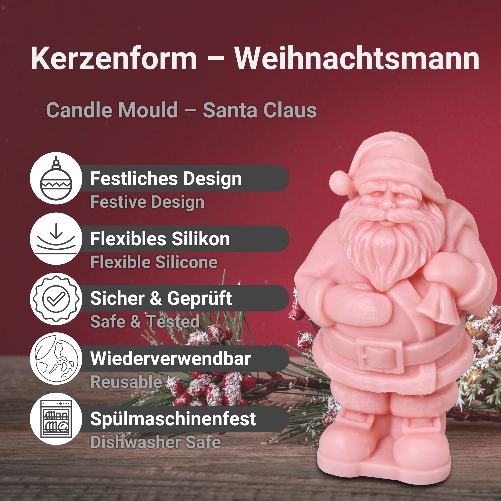 Santa Claus Candle Mould – Benefits
