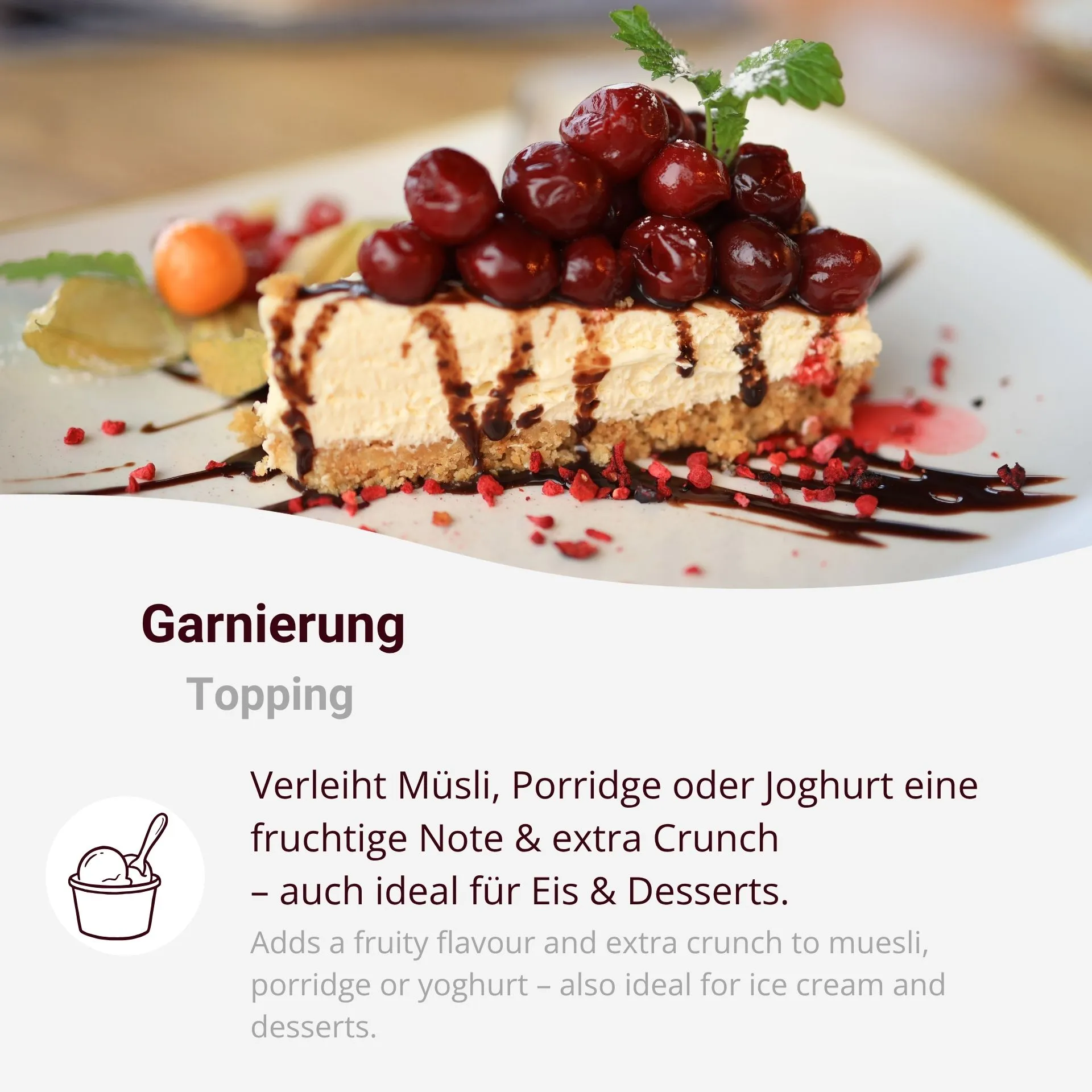Gefriergetrocknete Sauerkirschen