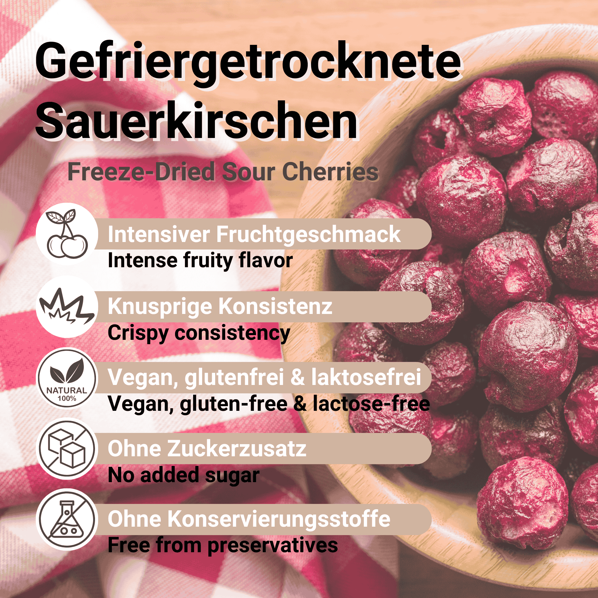 Freeze-Dried Sour Cherries