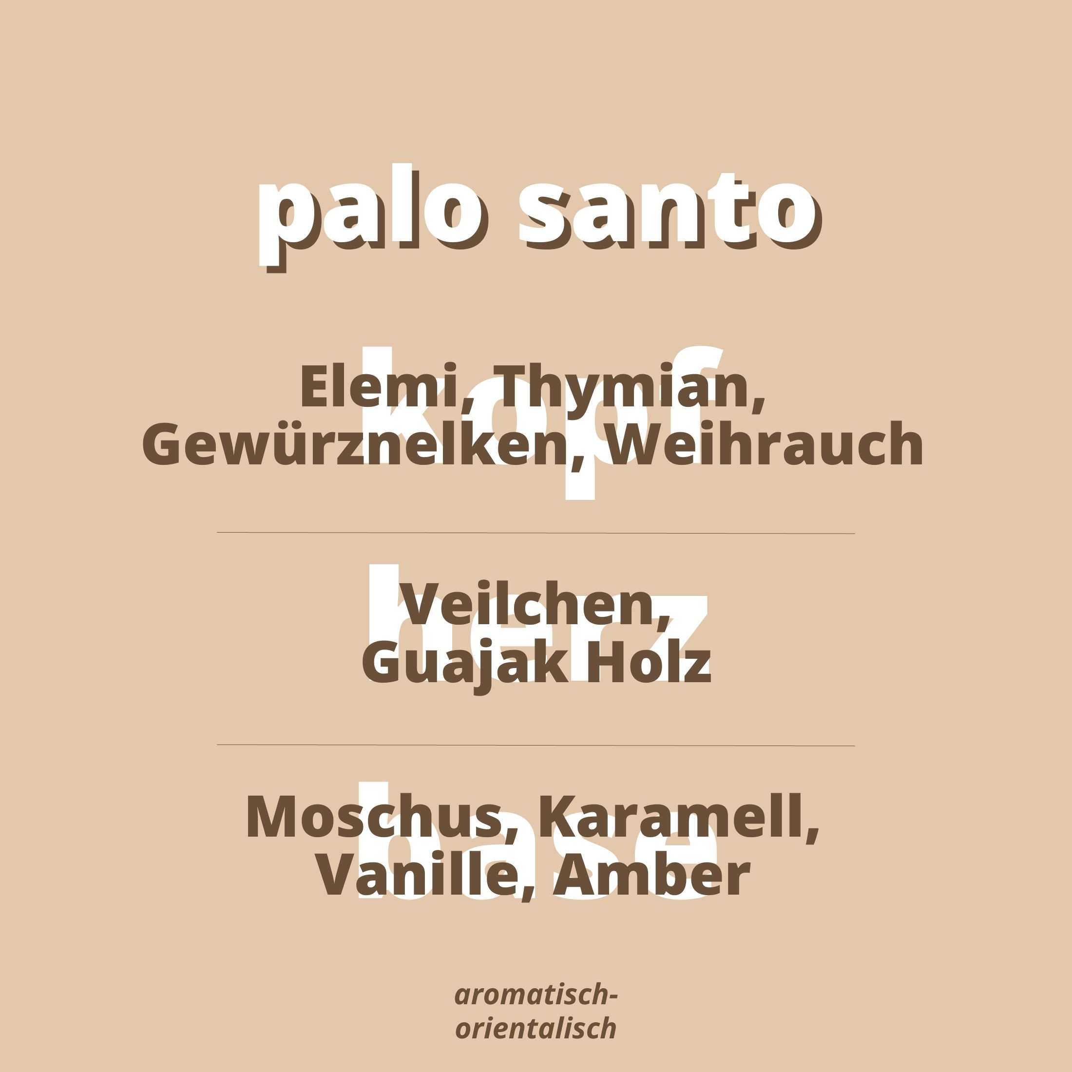 Palo Santo Fragrance notes