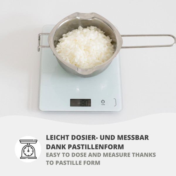 Bienenwachs RAL weiß Pastillen Kerzenwachs
