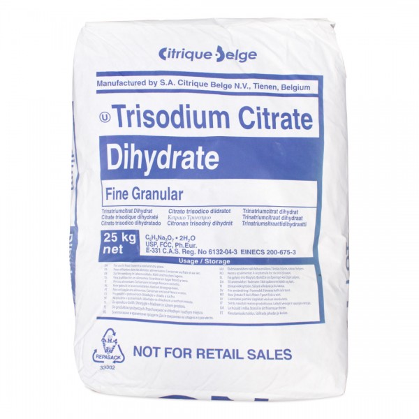 25 kg Sack Tri-Natriumcitrat-Dihydrat, 30 - 100 Mesh